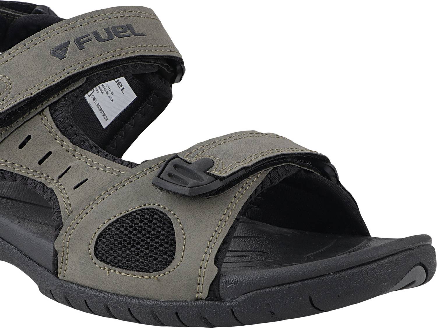 Fuel Men Sports Sandals Gray - Image 4