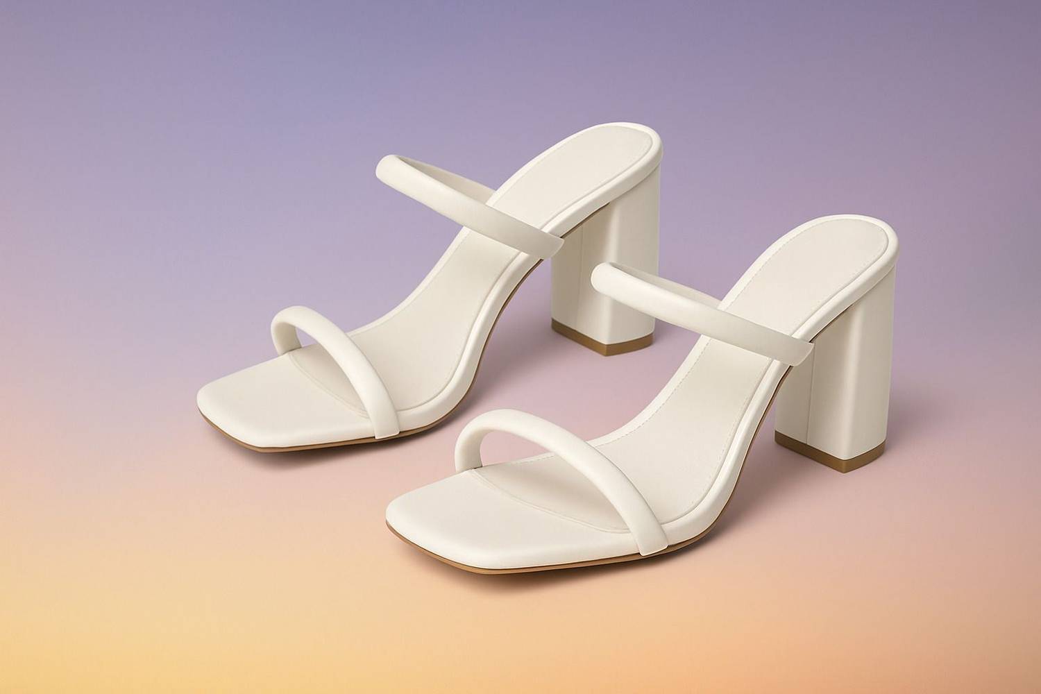 MODRIXFASHION Women White Heels - Image 2