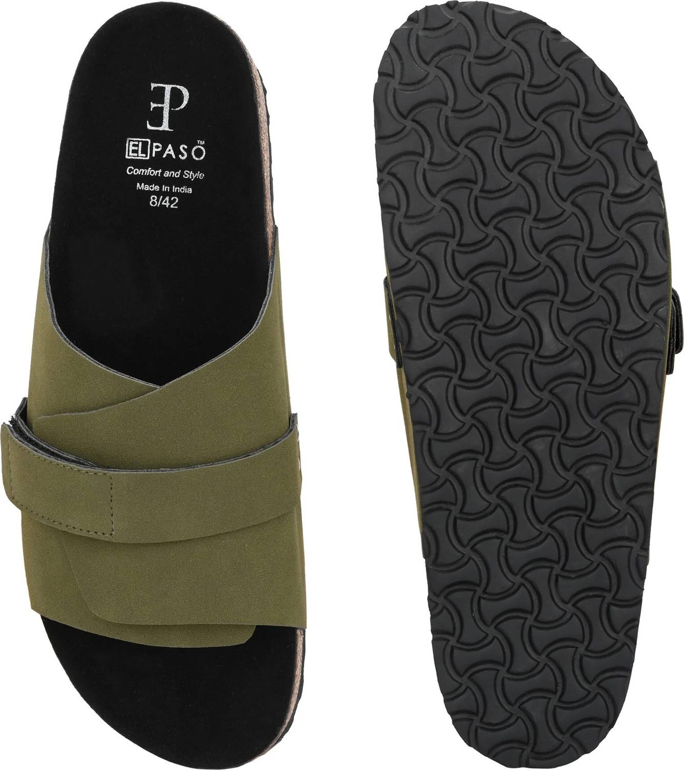 EL PASO Men Green Sandals - Image 5