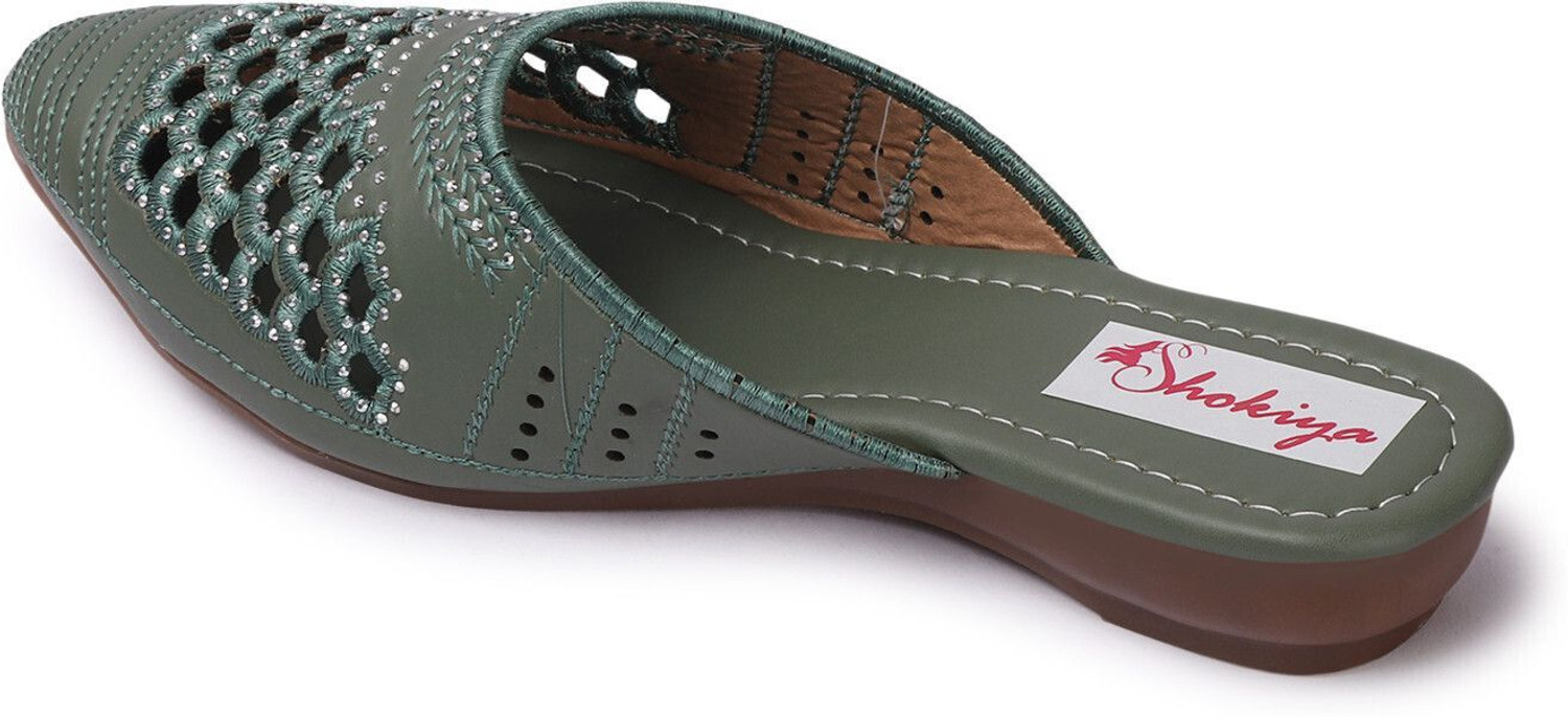 Image of SHOKIYA Women Green Flats