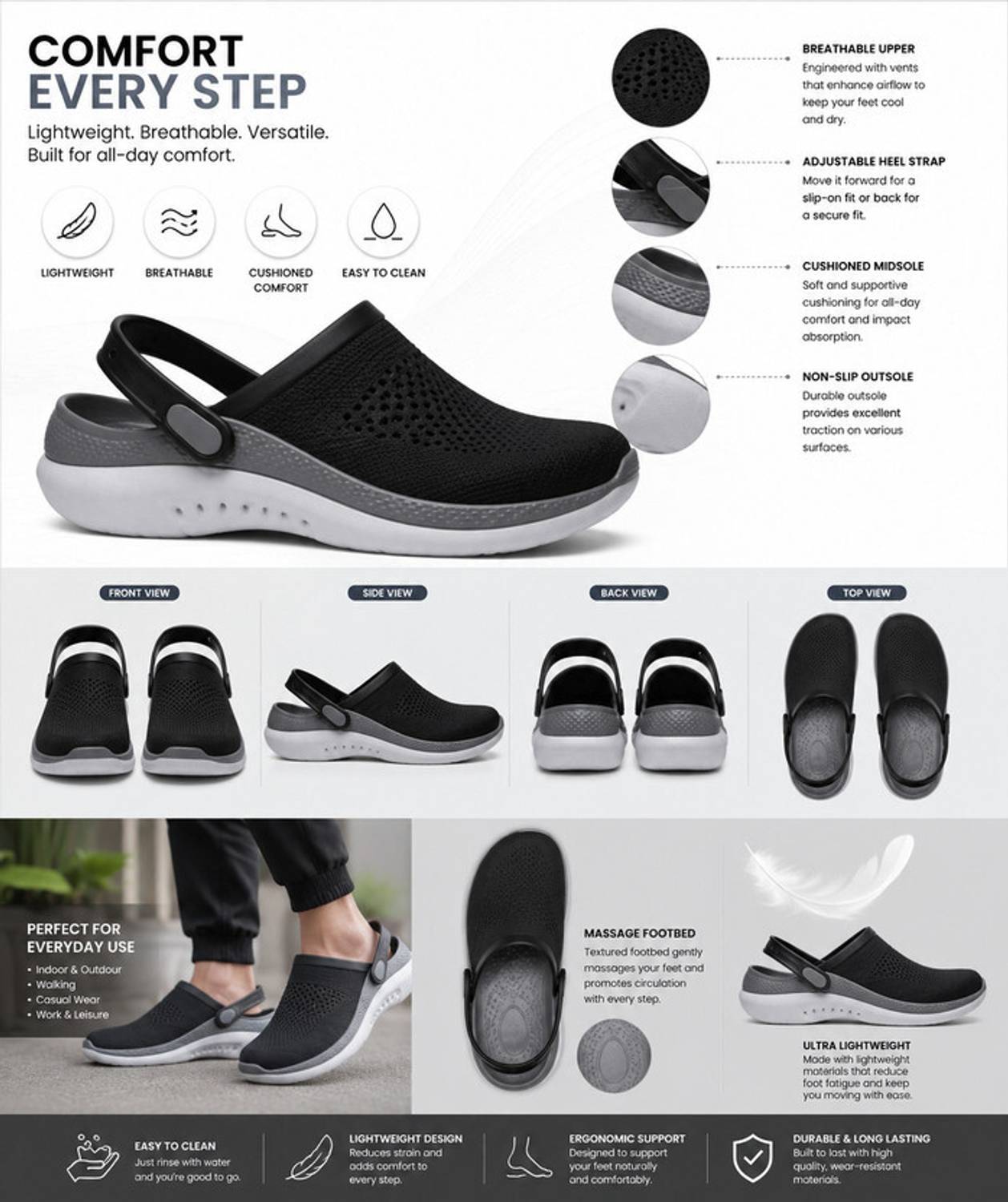 Elite LITE OFF RIDE 360 Classic Strap Clogs - Image 4