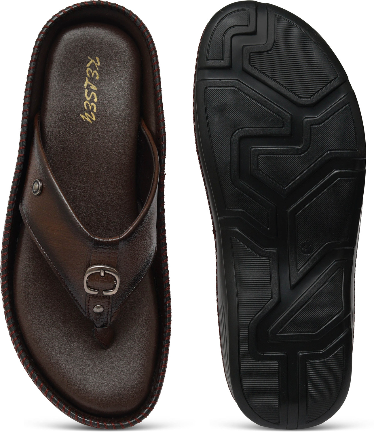 Image of HOUSE OF COMMOM Men Sandal (Brown, 9)
