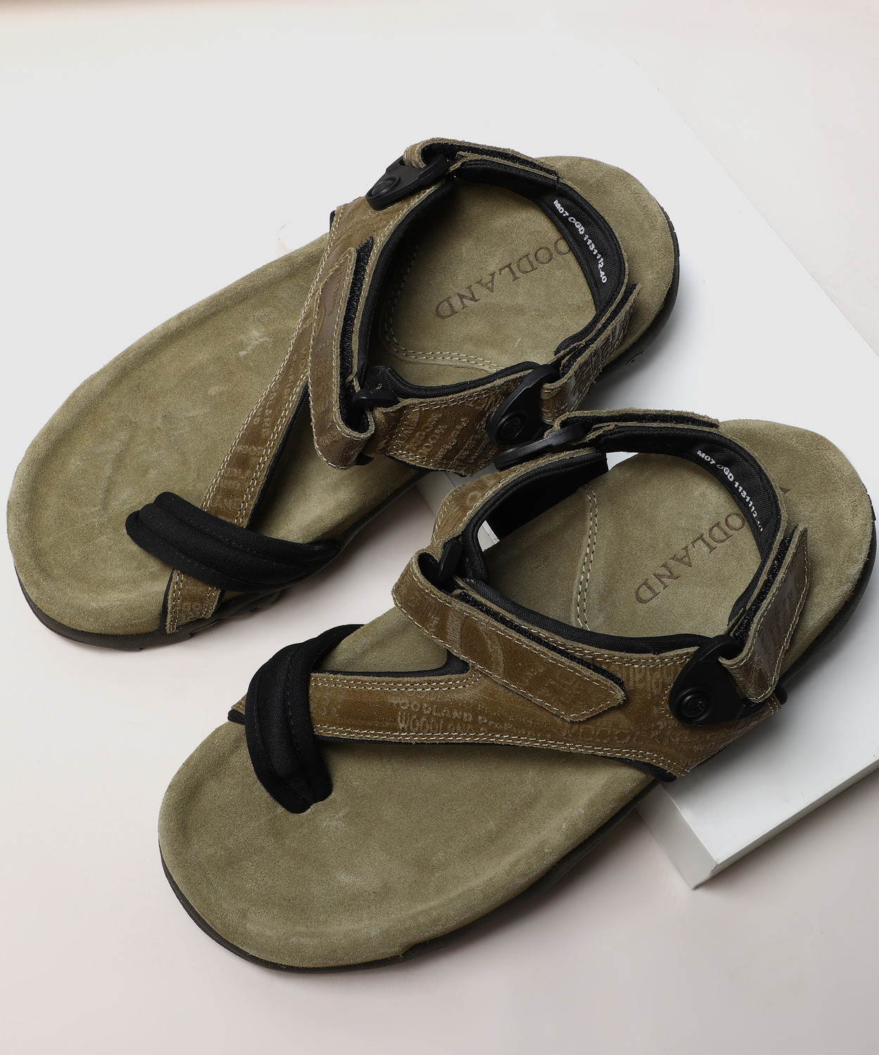 Image of WOODLAND Men Outdoor Comfortable Lightweight Everyday Use Casual Sandal (Khaki, 9)