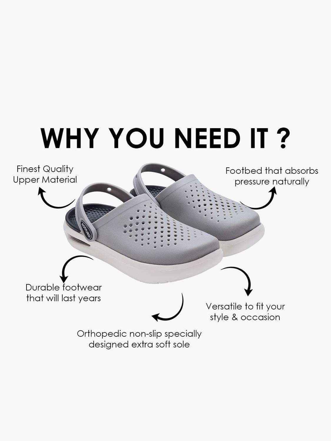 Koburg Turbo Glide Extra Soft Men Clogs - Image 4