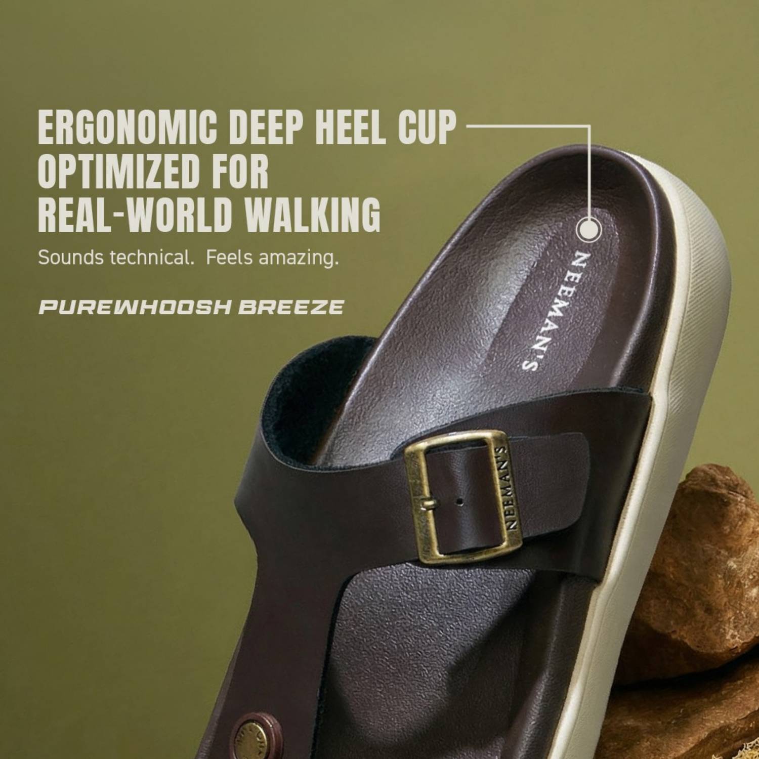 Neemans Men Brown Sandals - Image 5