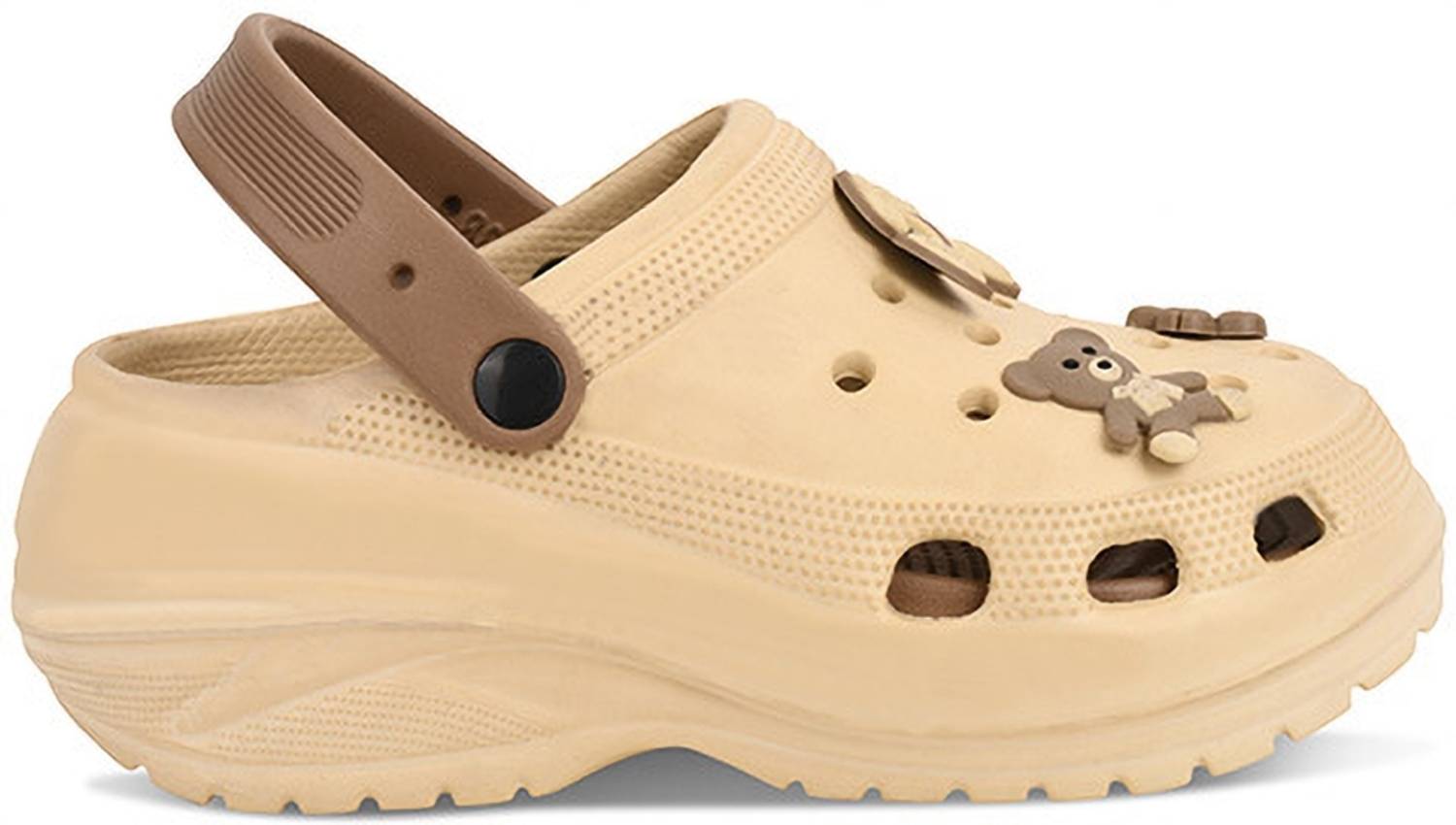 Glitchez Women Beige Clogs - Image 2