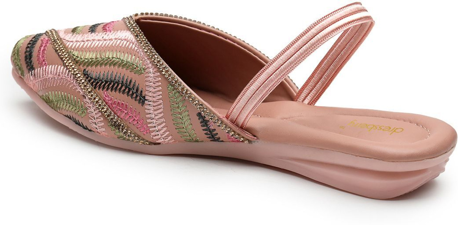 Image of Dressberry Women Pointed Toe Fashion Sandal with Adjustable Ankle Strap Women Bellies