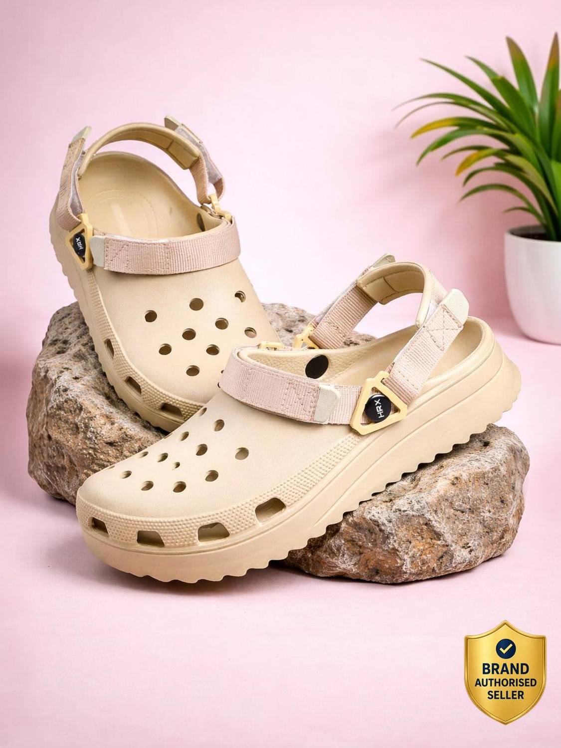 HRX by Hrithik Roshan Men Beige Sandals - Image 1