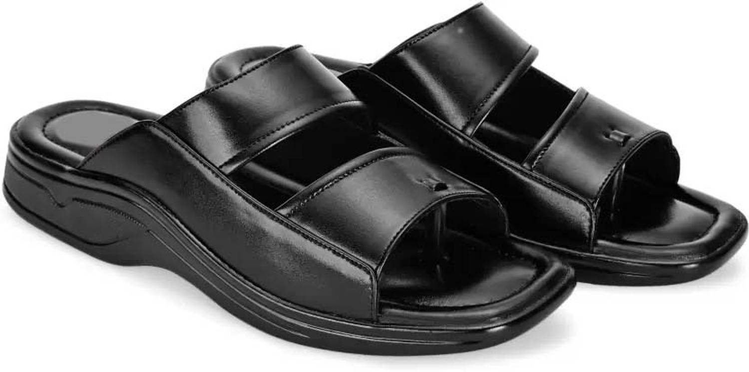 Kestro Men Black Sandals - Image 3