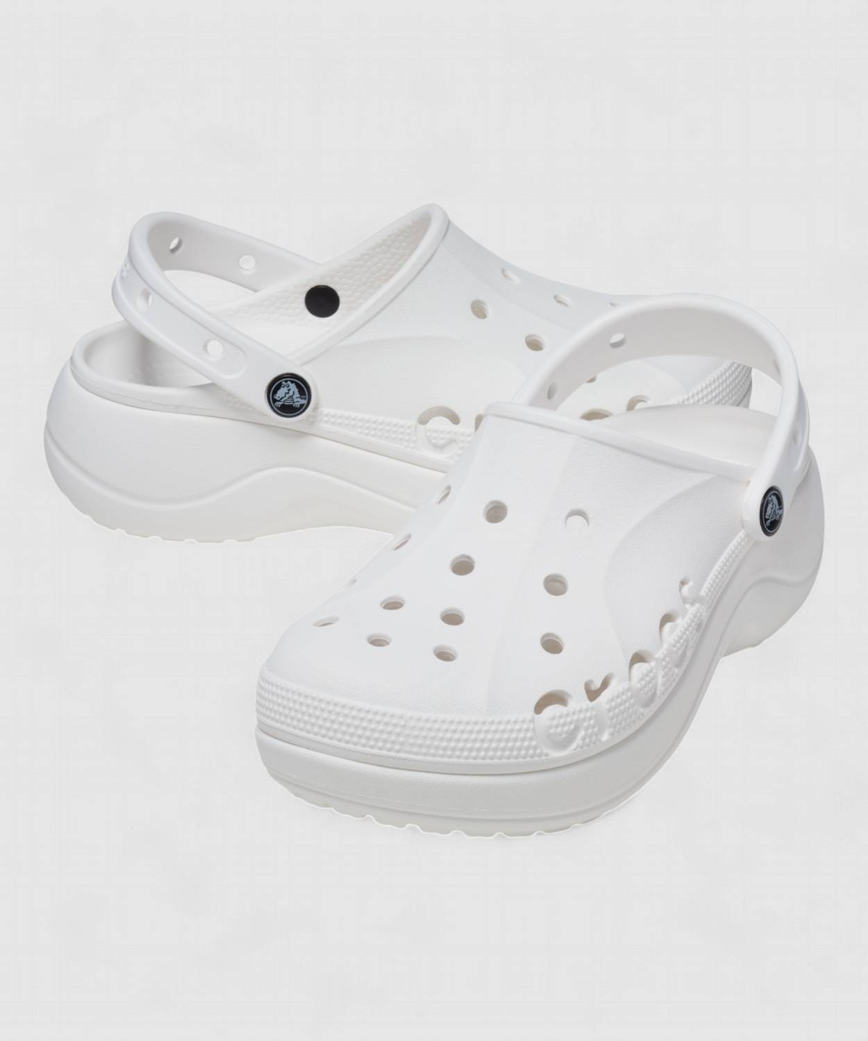 CROCS Baya Platform Women Clogs White - Image 3