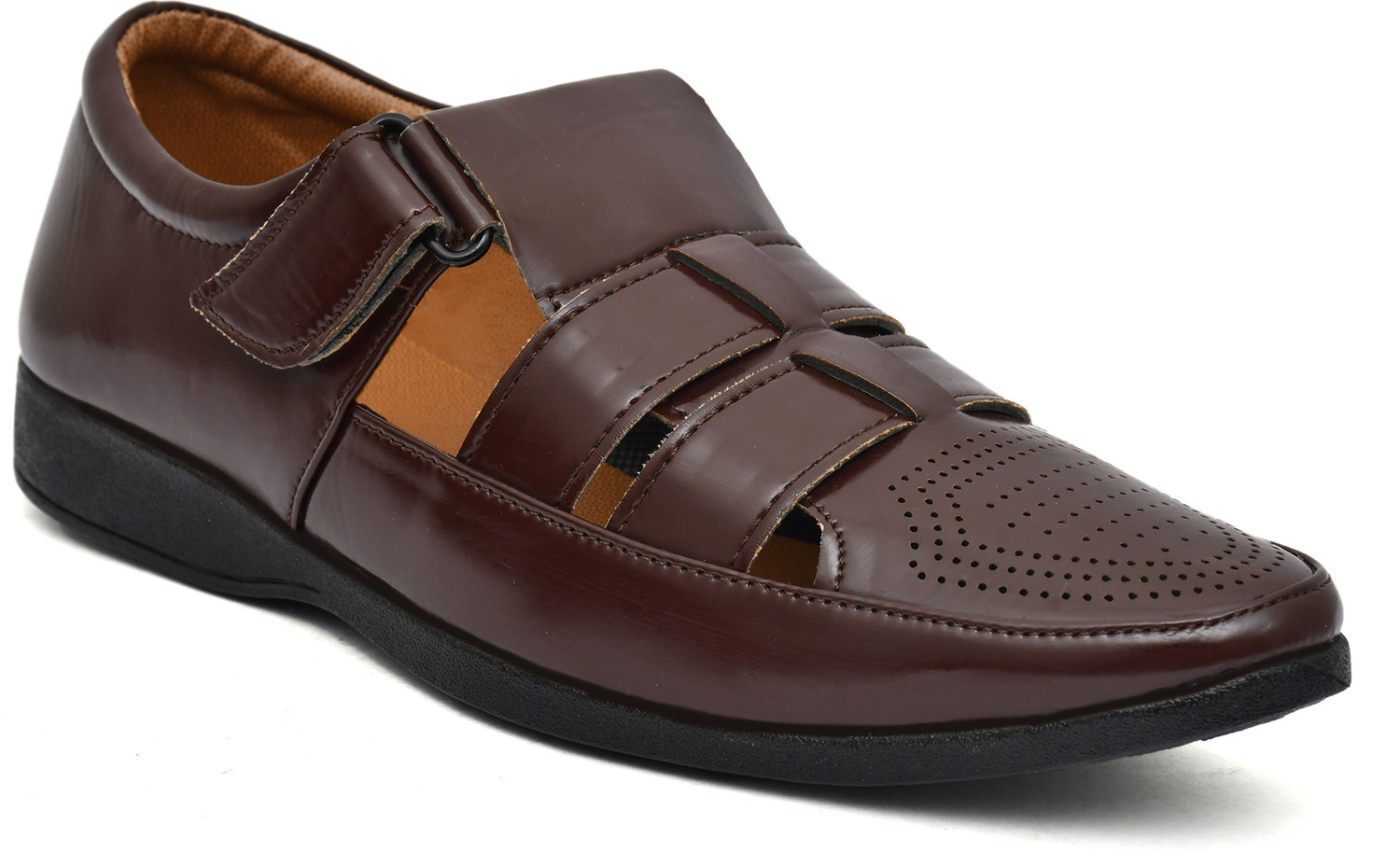 Image of VINET Men Sandal (Brown, 9)