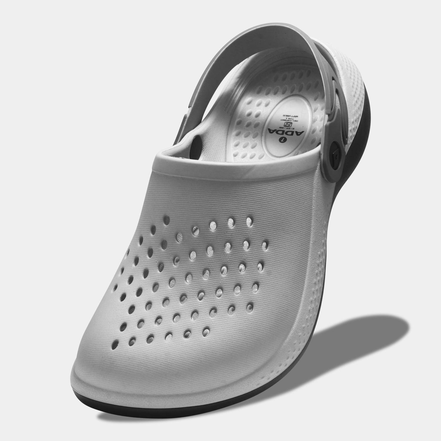 Adda Men Gray Clogs - Image 2