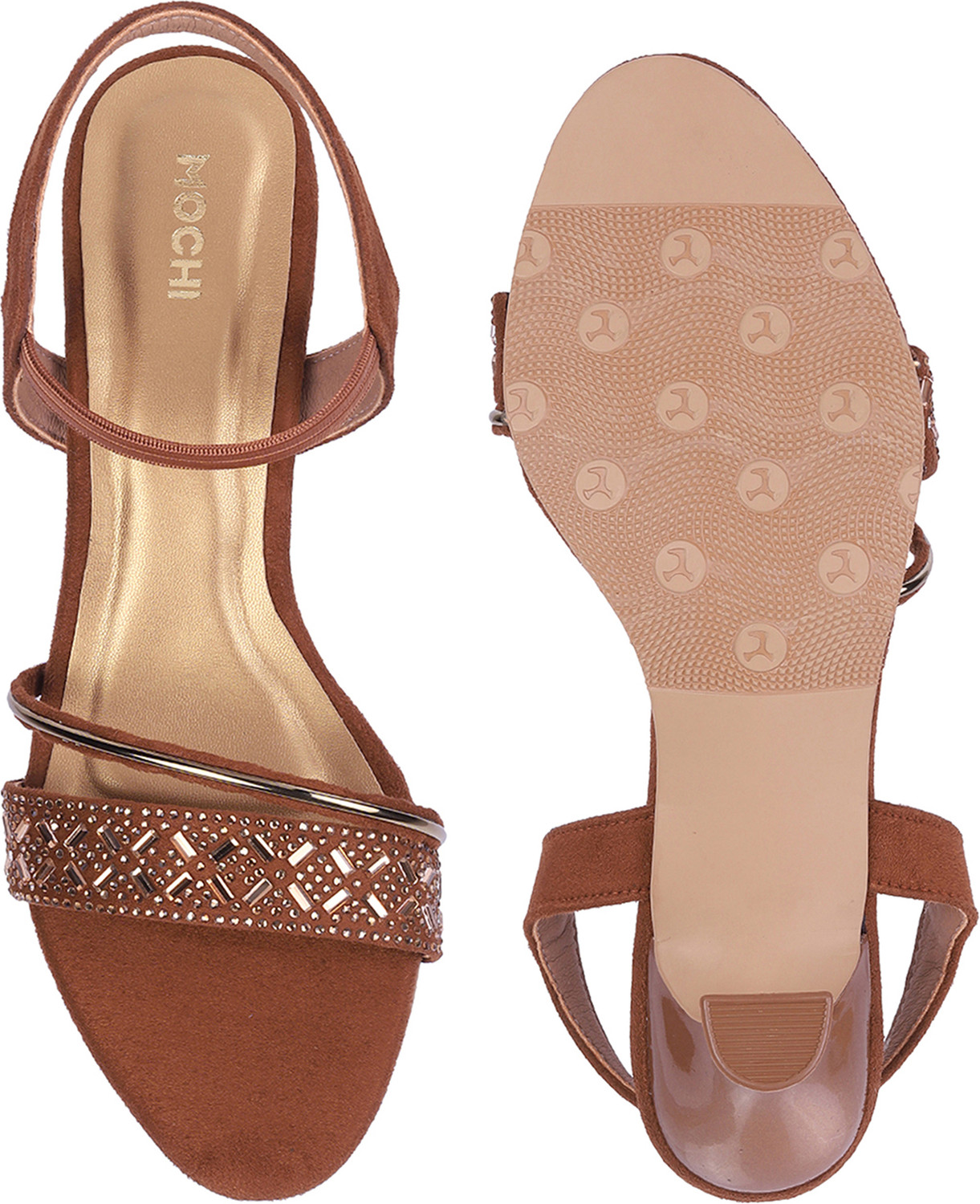 Image of MOCHI EmbellishedOpenToeKitten Women Heels