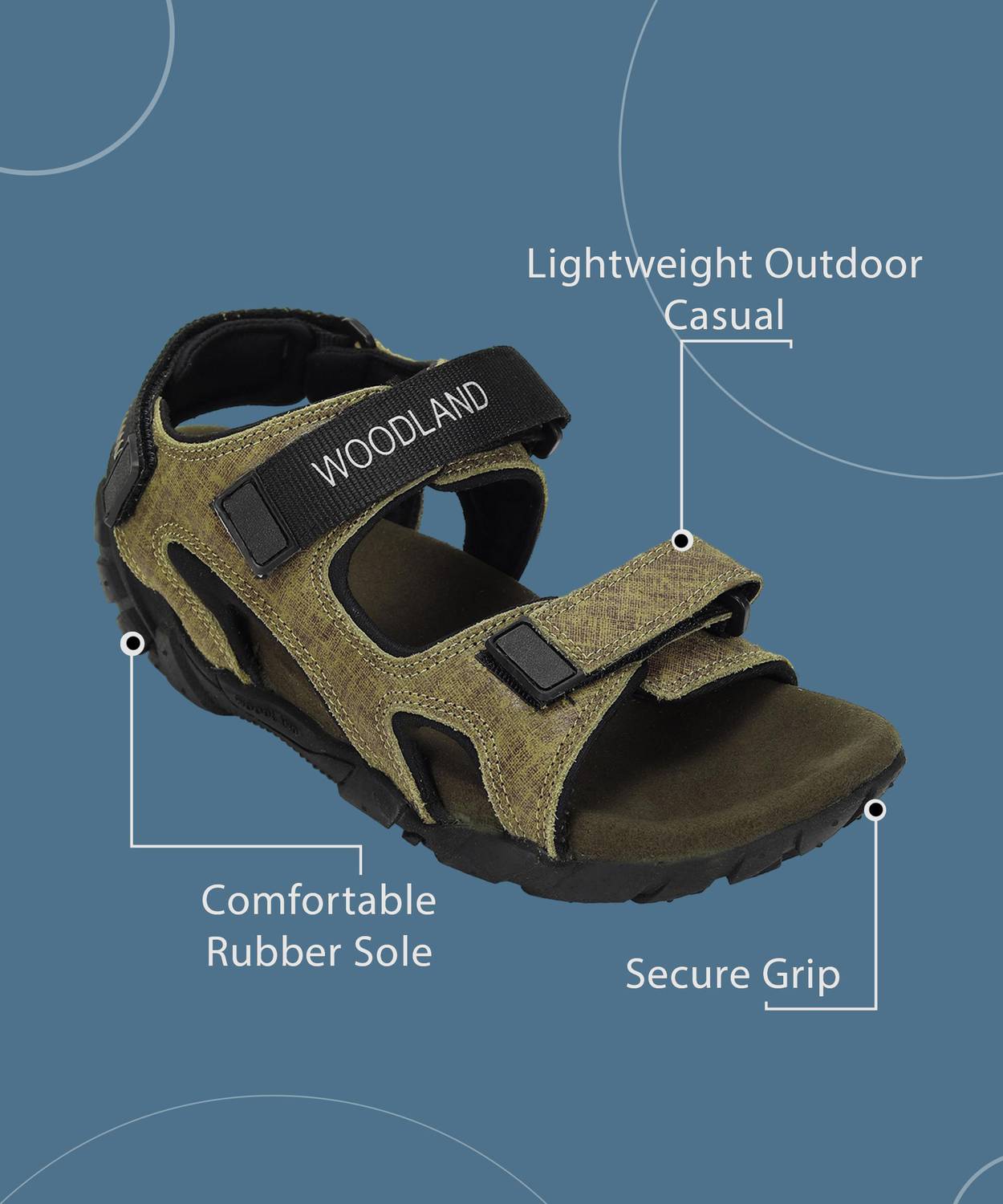 WOODLAND Outdoor Men Casual Sandals - Image 2