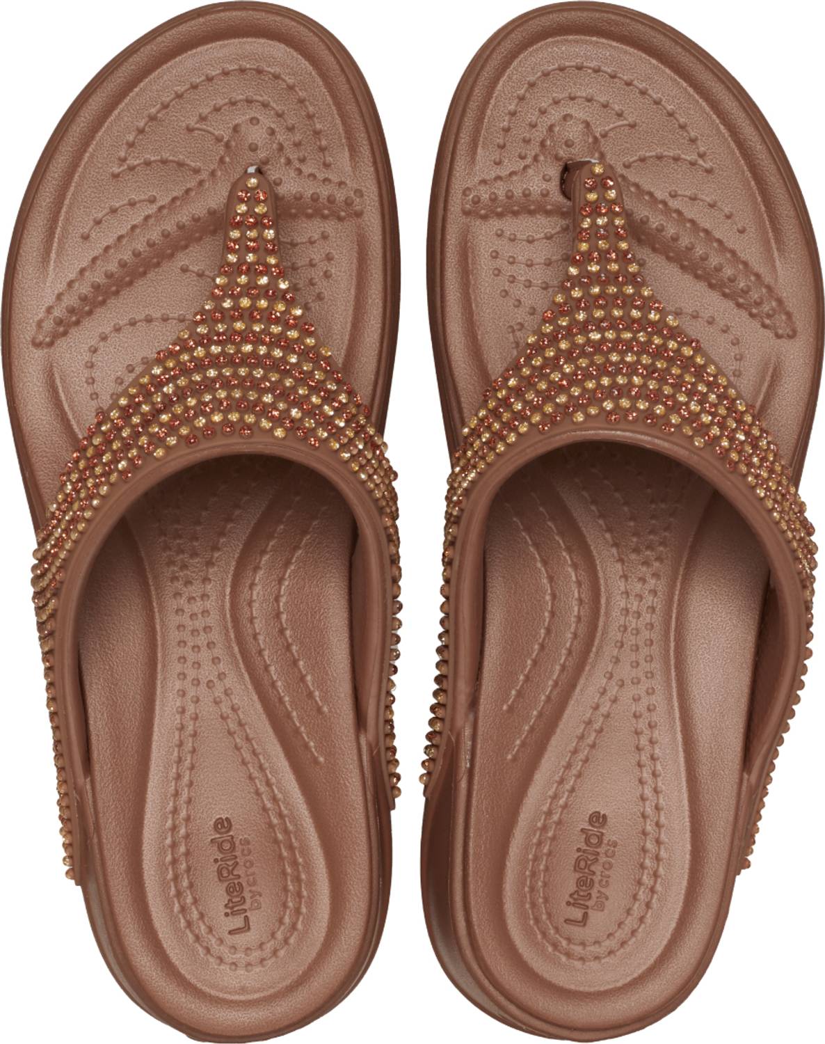 CROCS Women Boca Bling Casual Sandal (Copper , 5 UK/India)