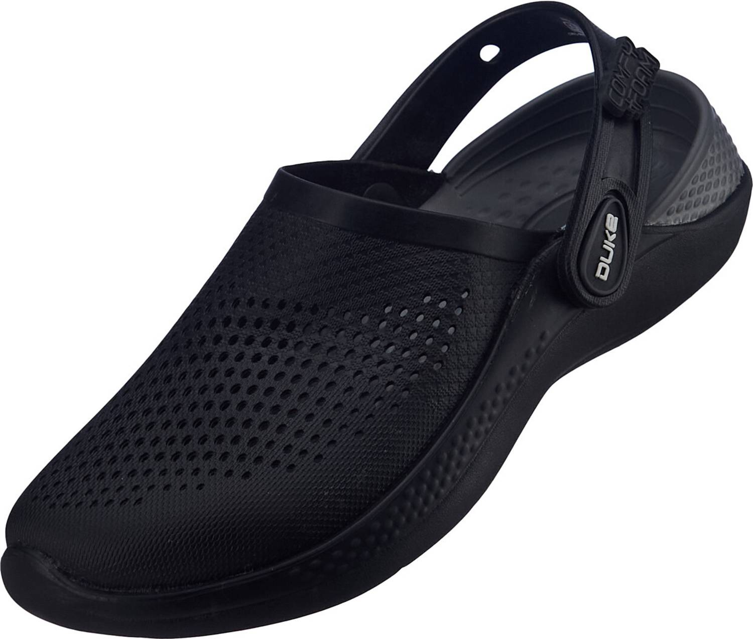 DUKE Men Black Sandals - Image 5
