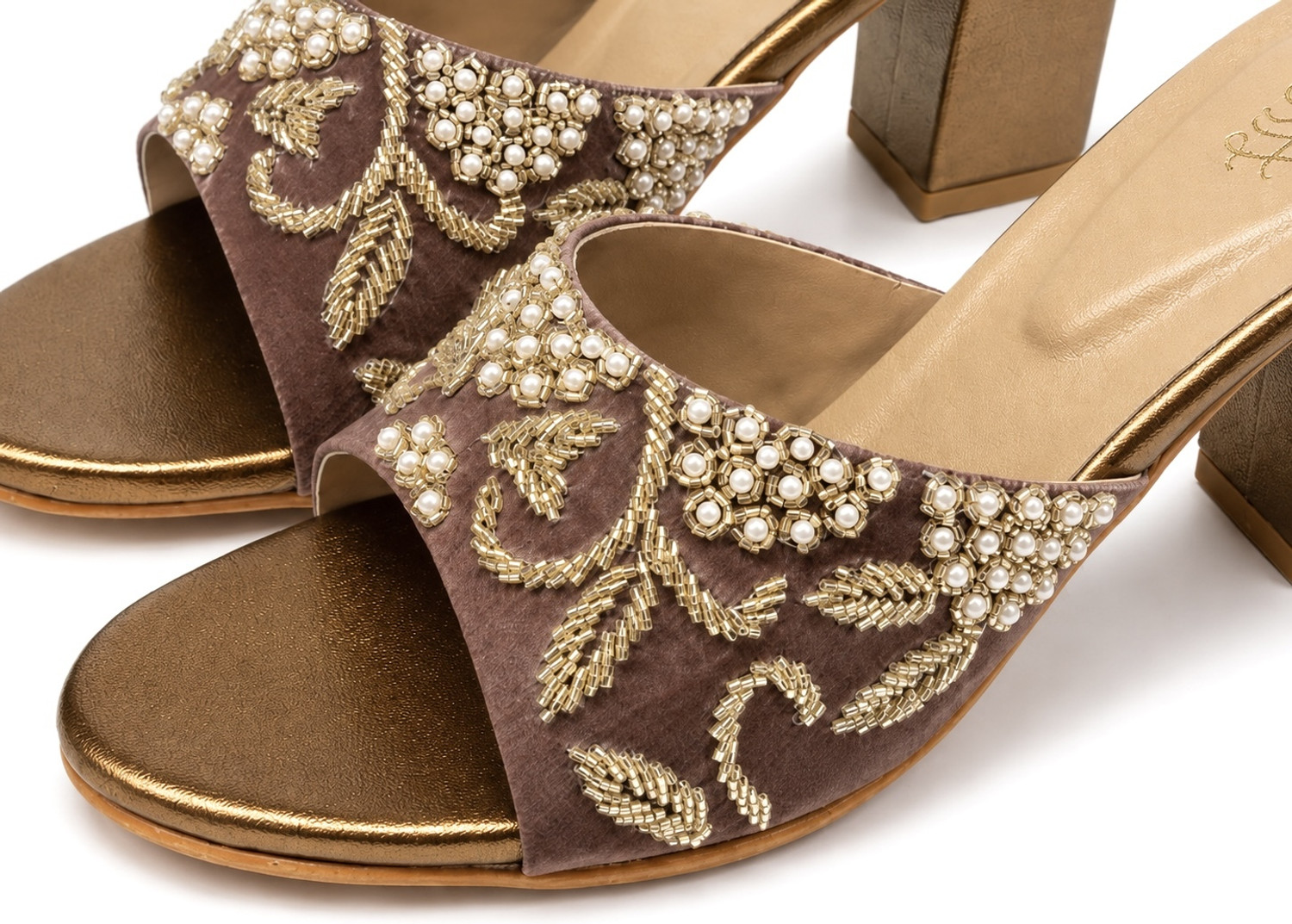 Image of House of Pataudi Women Heels Sandal (Multicolor, 6)