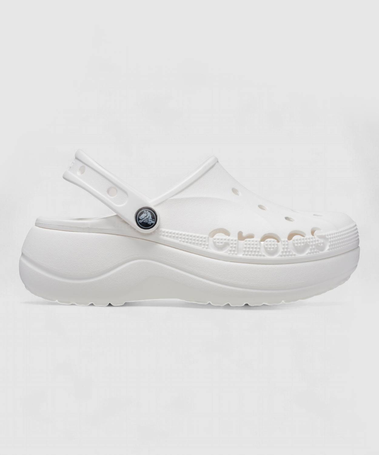 CROCS Baya Platform Women Clogs White - Image 1