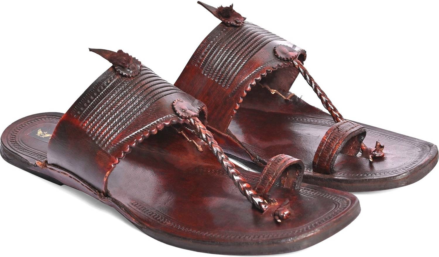 Kolhapuri Men Sandals Brown - Image 4