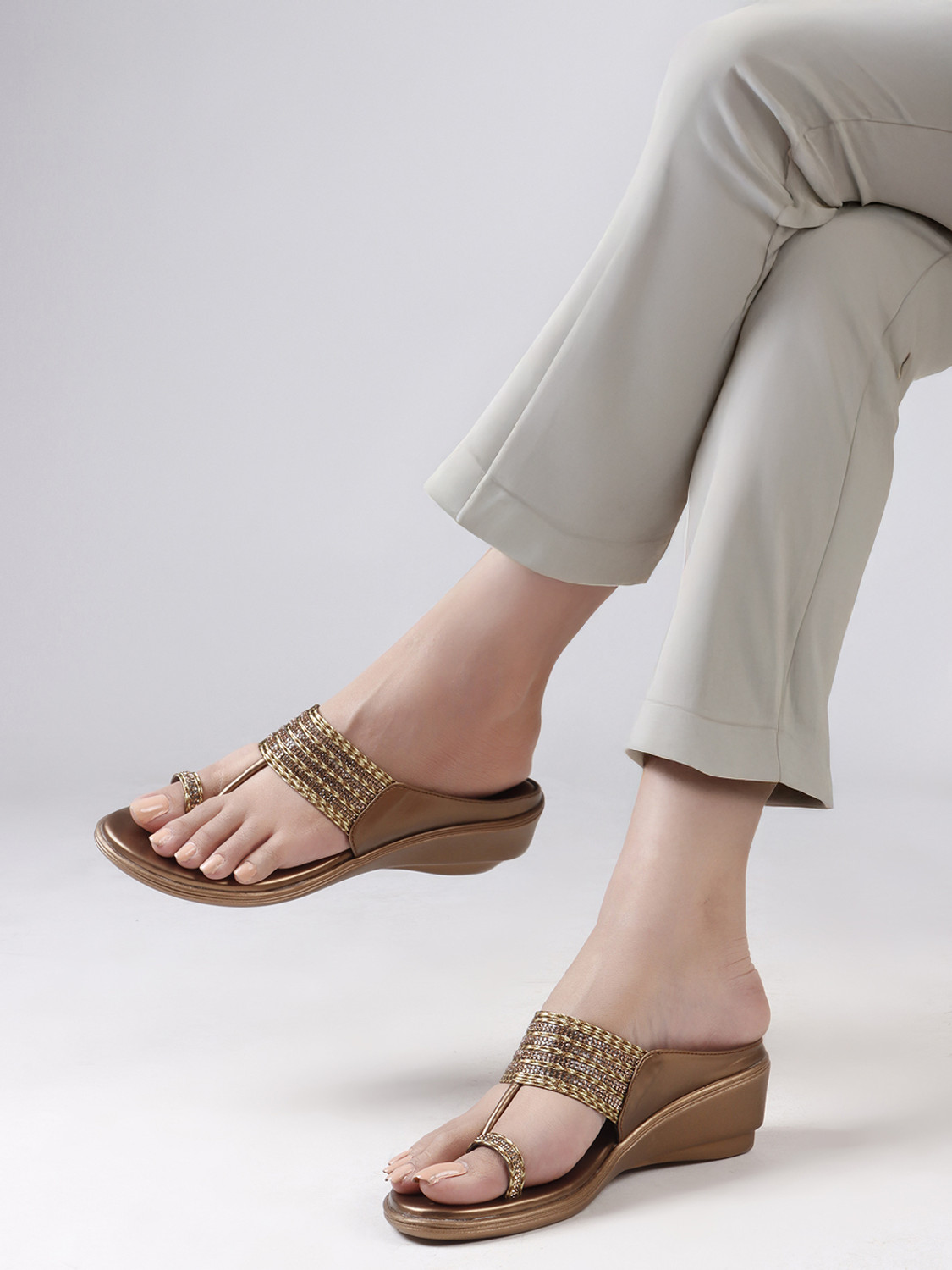 Image of ANOUK AK-14 Stylish Casual Comfort Wedge Women Heels