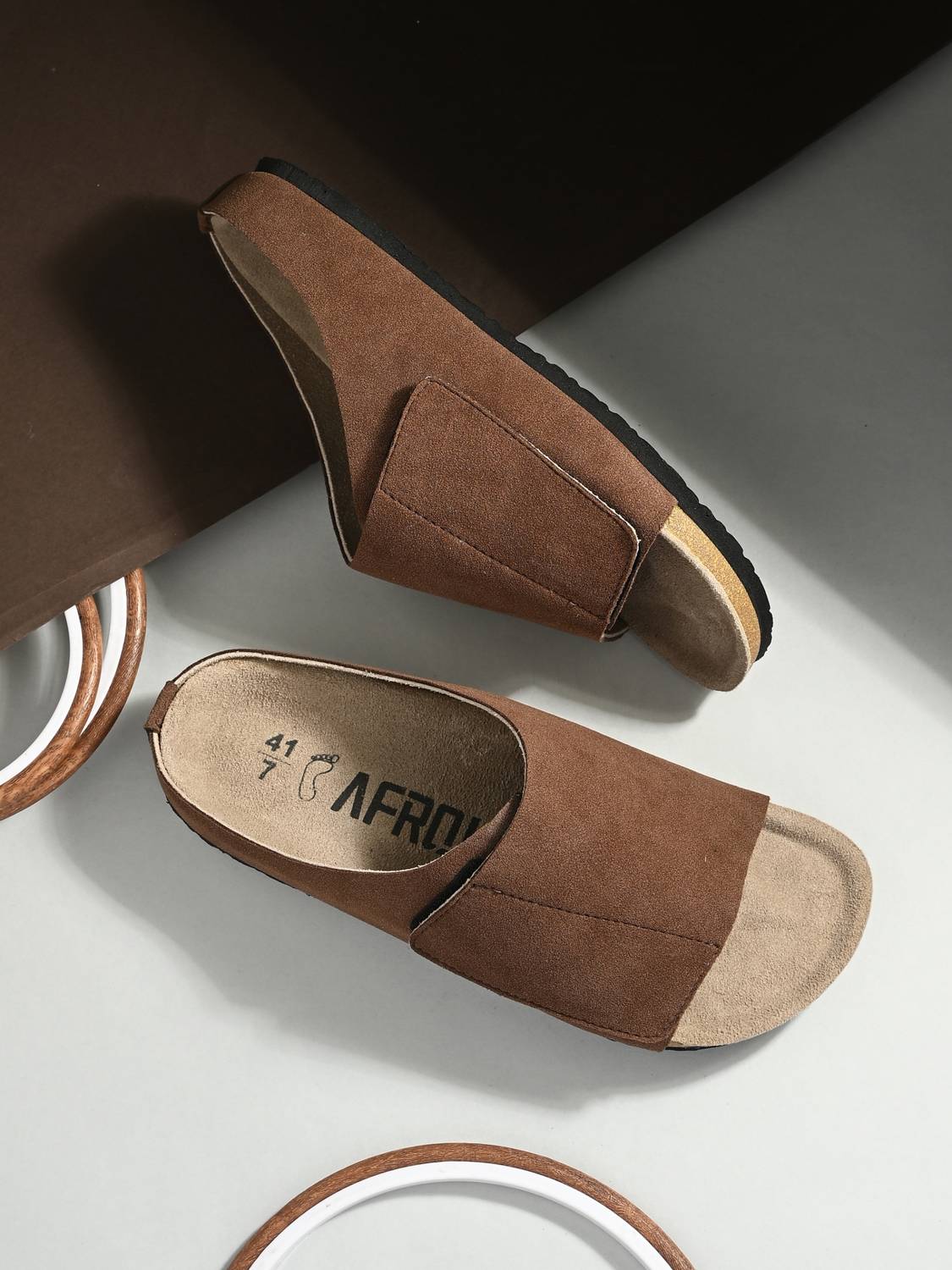 Afrojack Men Brown Sandals - Image 1
