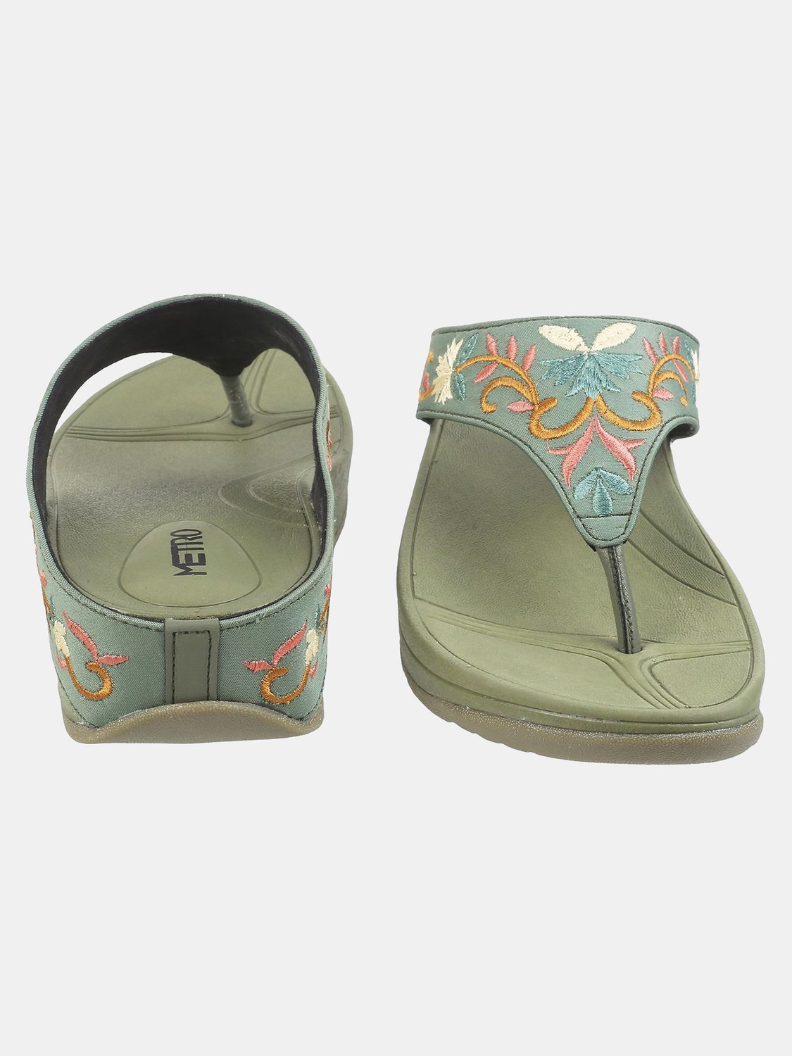 Image of METRO EmbroideredFlatform Women Wedges