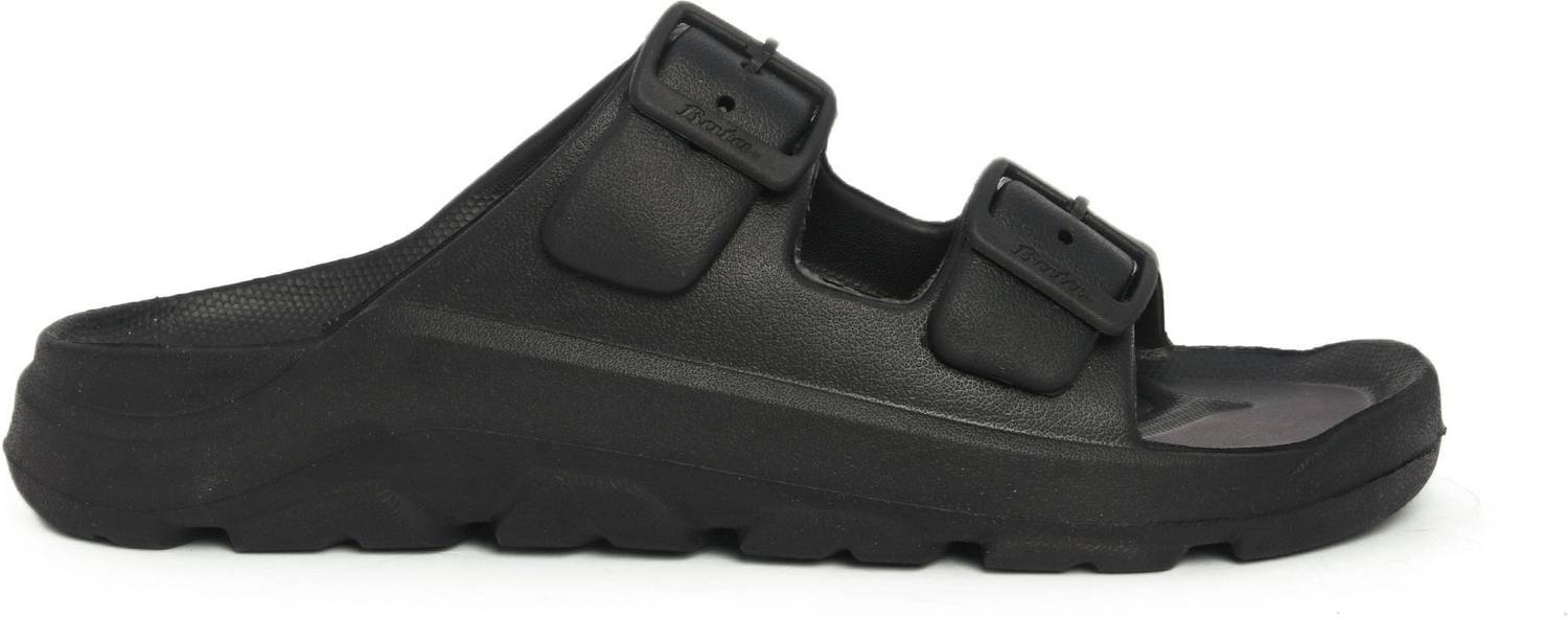Bata Men Black Slippers - Image 4