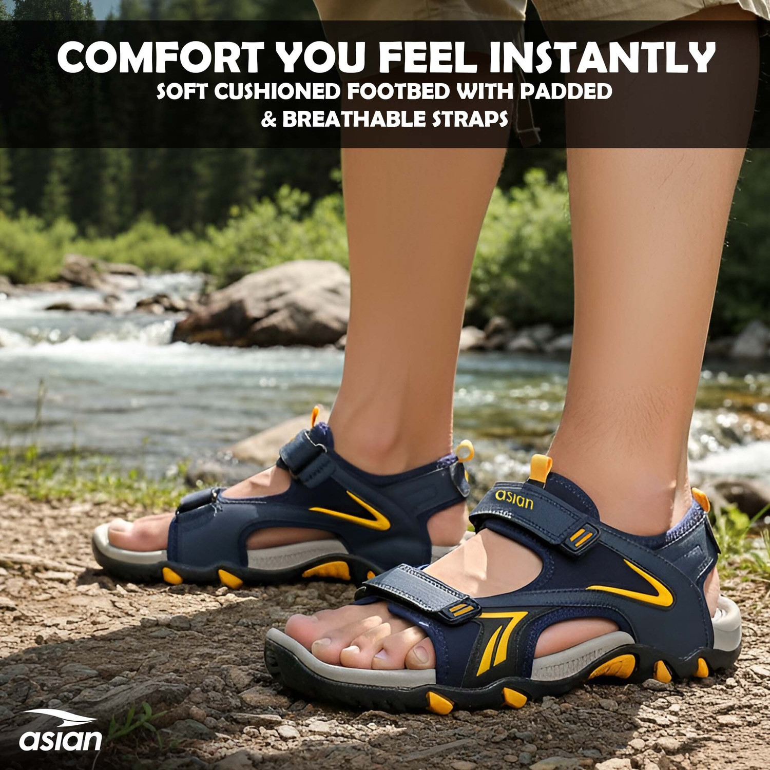 Image of asian Men Sports Sandals