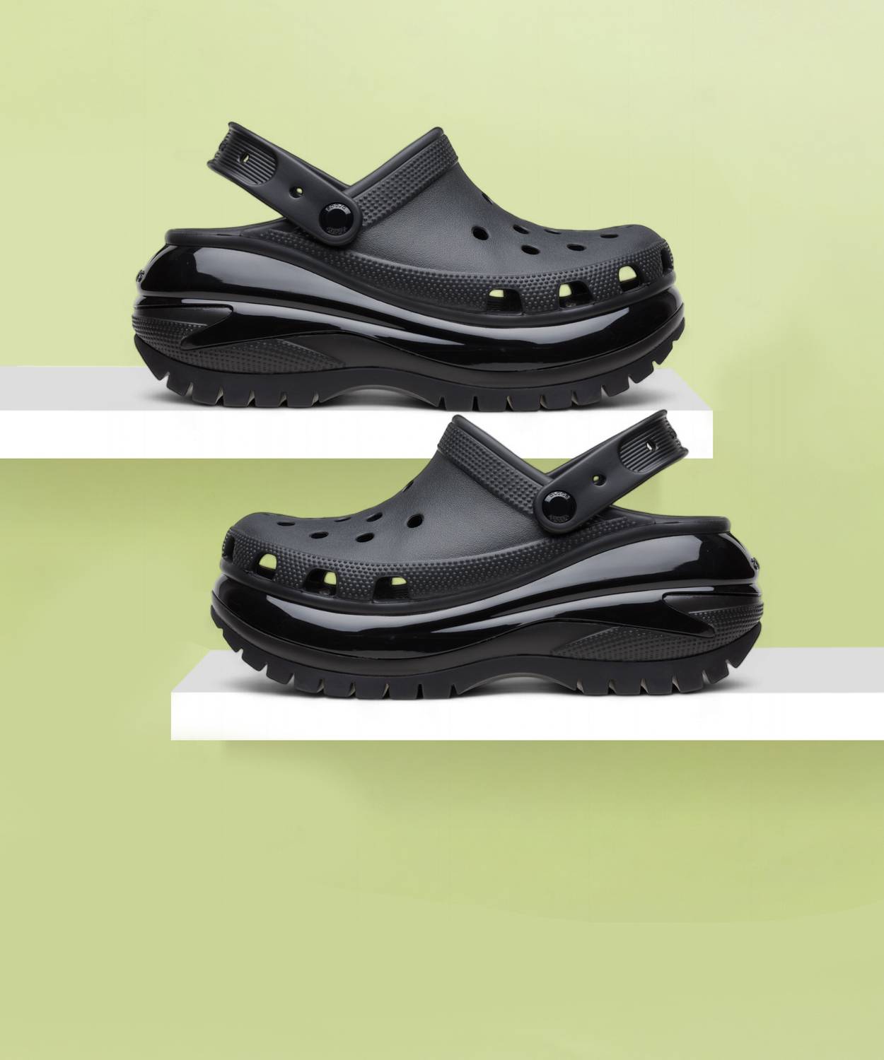 CROCS Mega Crush Unisex Clogs Black