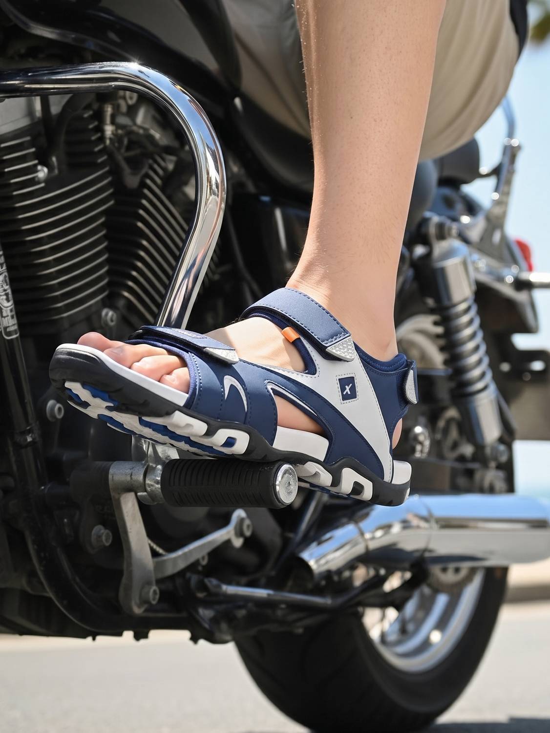 Sparx Men Blue Sandals - Image 5