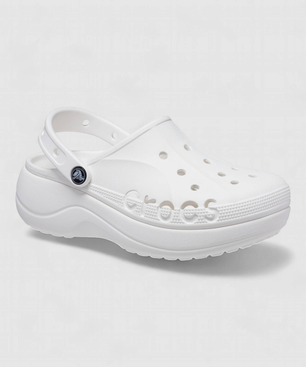 CROCS Baya Platform Women Clogs White - Image 2