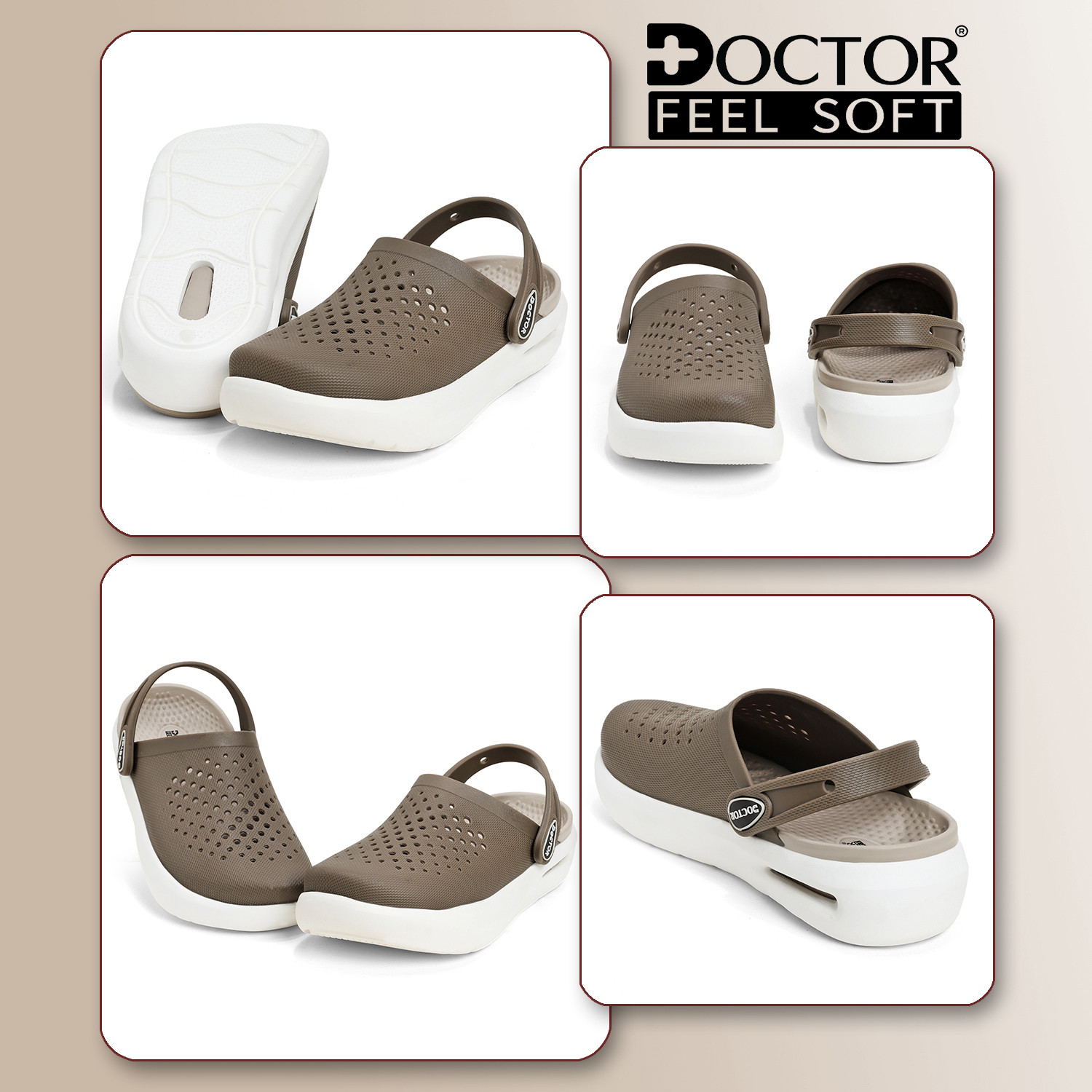 Image of DOCTOR FEEL SOFT Clogs Soft Sole Lightweight Comfortable Utility Wear Footwear Men Clogs Men Clogs