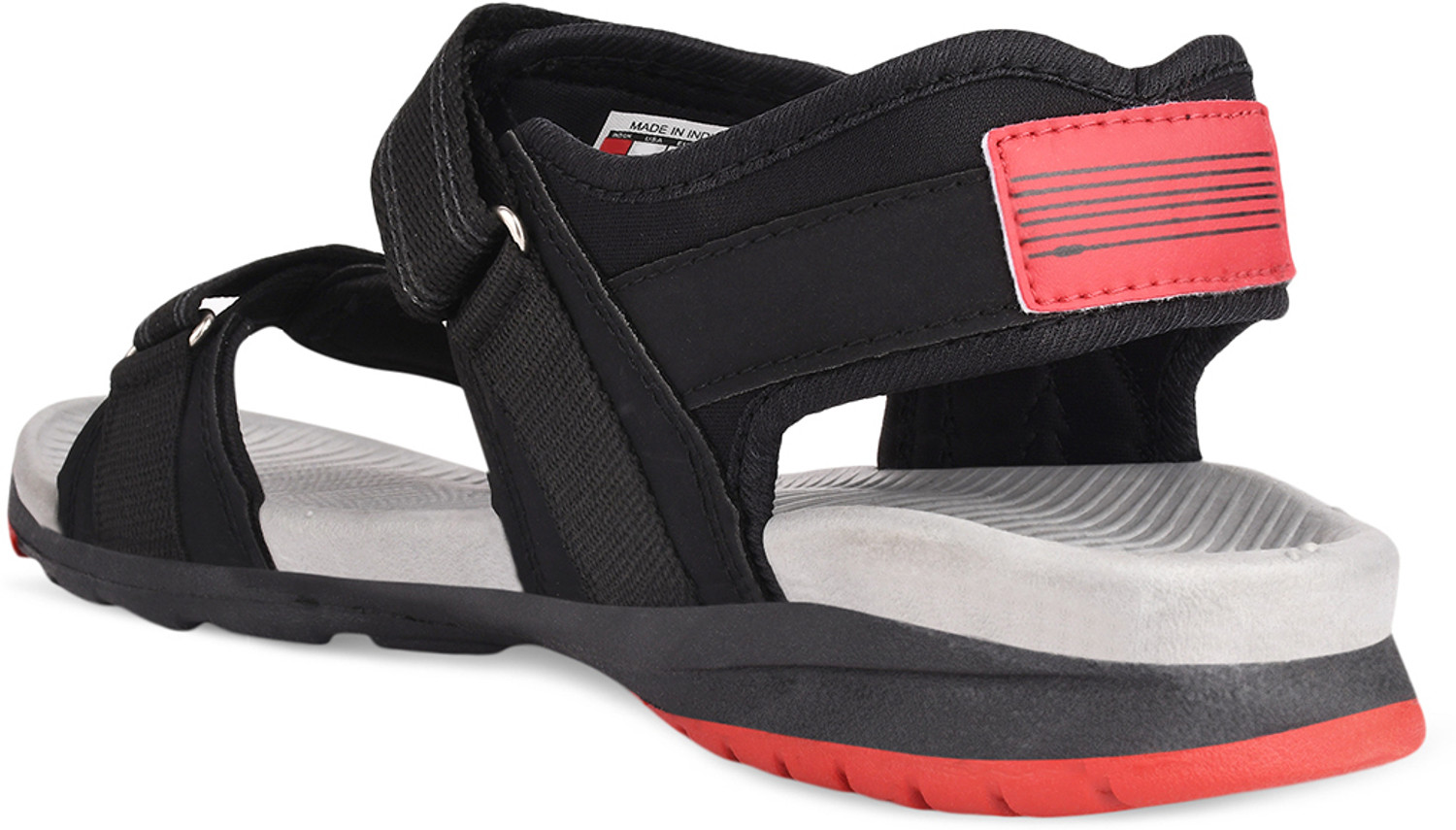 Image of CAMPUS Men Sandal (Black, 8)