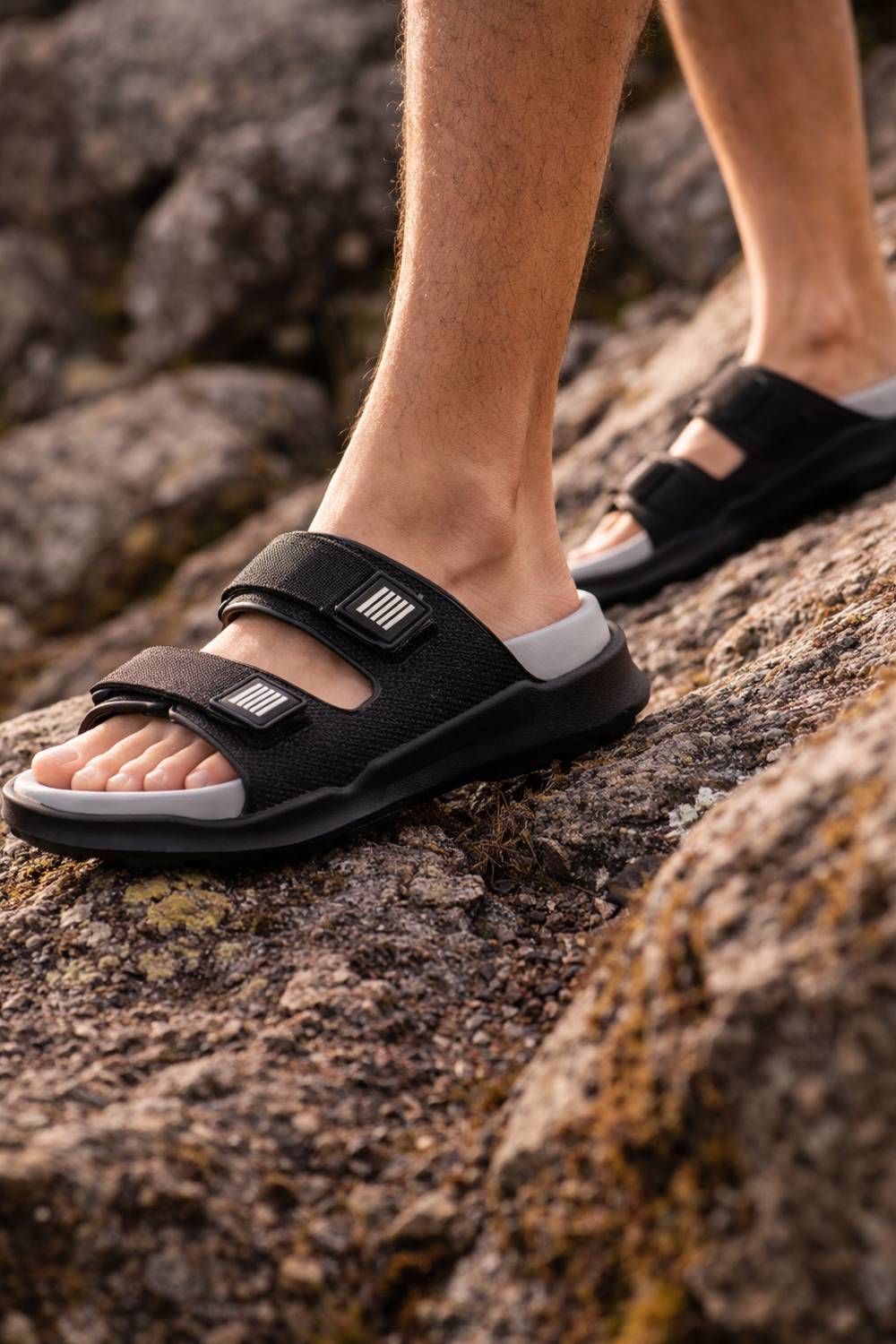 NOBELITE Men Black Sandals - Image 4