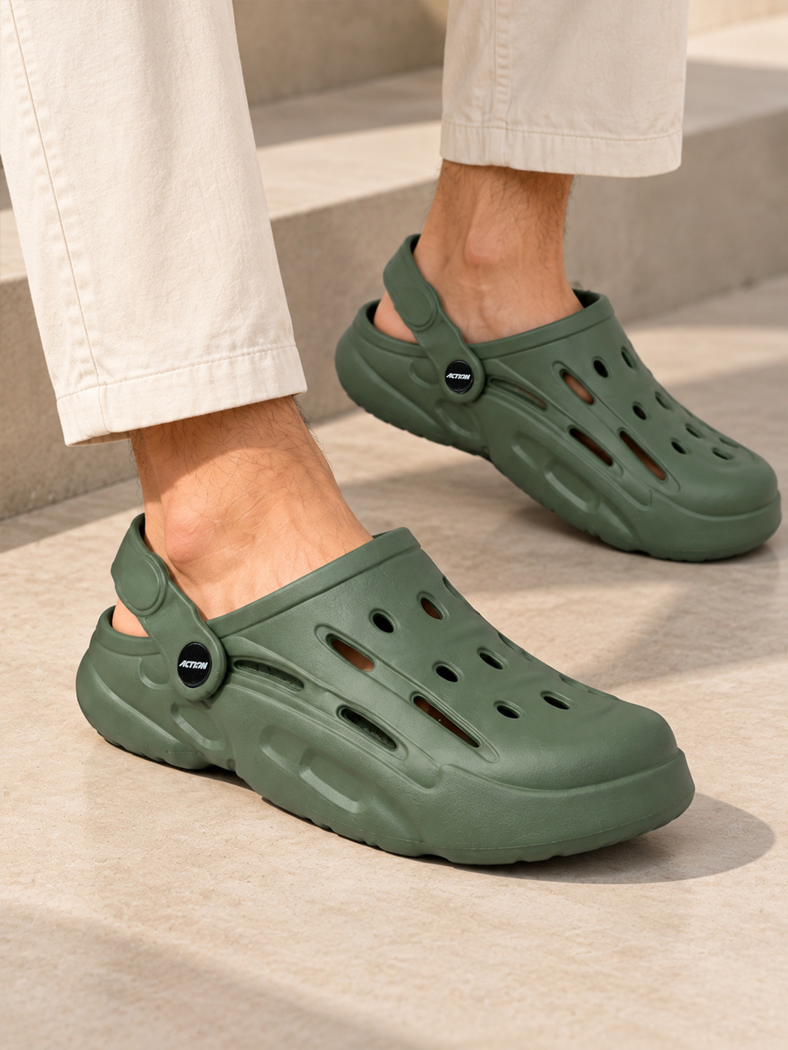 Image of action COOL-1001 Trendy Comfortable Lightweight Breathable Casual Slip-On Men Sandals