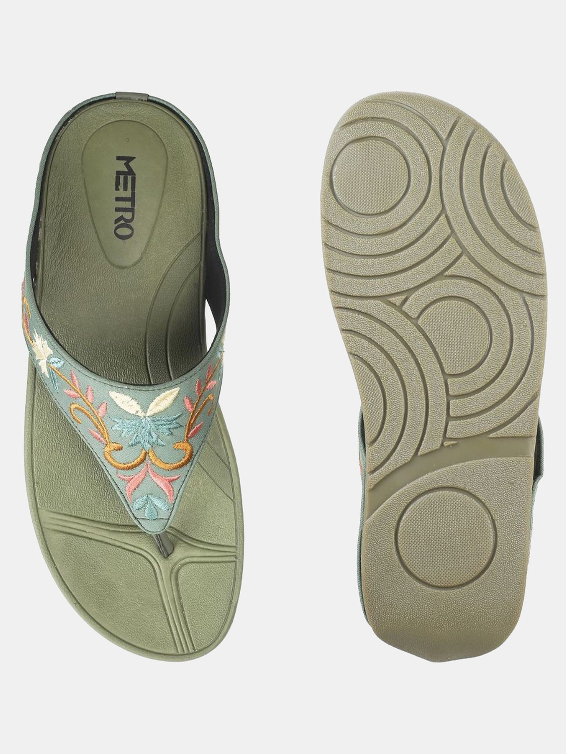 Image of METRO EmbroideredFlatform Women Wedges