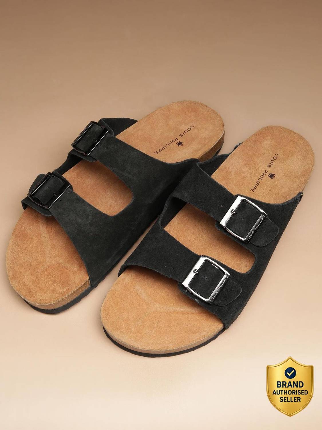 LOUIS PHILIPPE Men Black Sandals