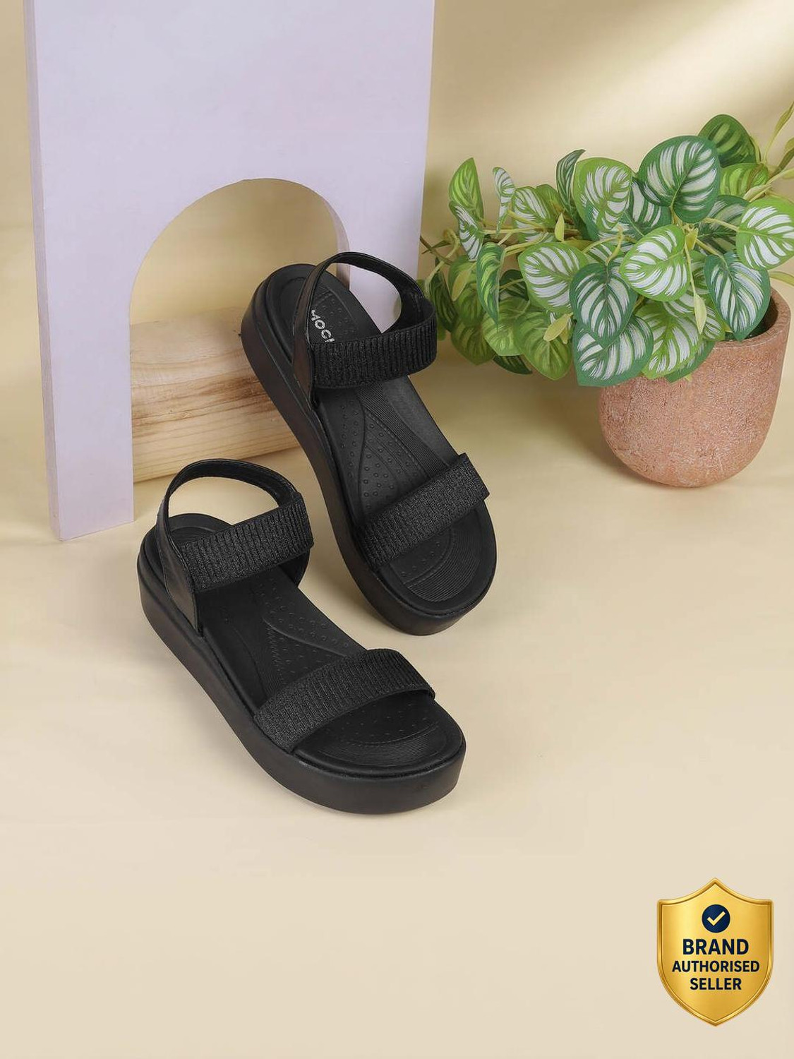 Image of MOCHI OpenToeFlatform Women Casual