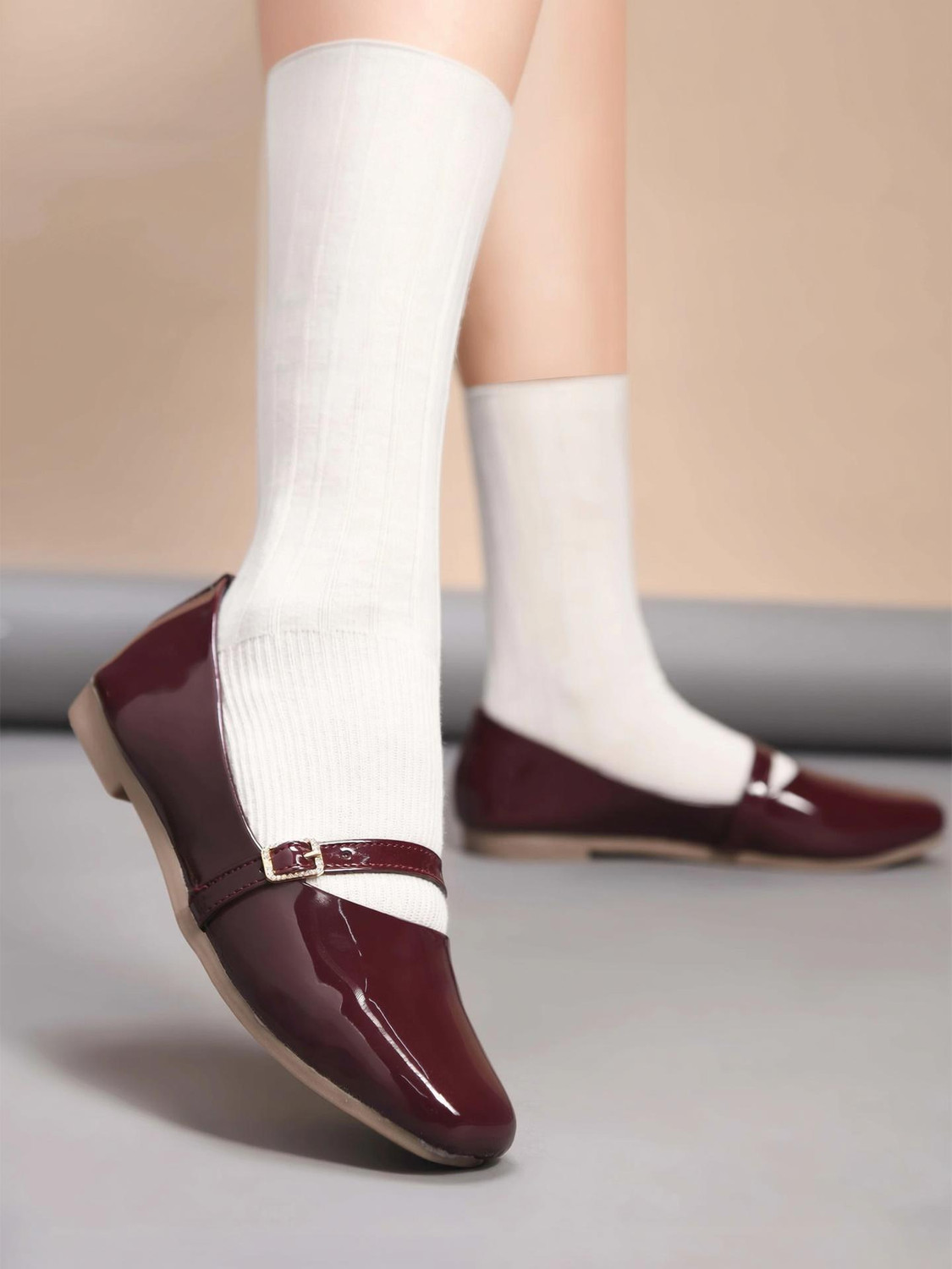 Image of DUOSOFT Women Premium |Non Slip Lightweight|Dailywear| Shoes| Bellies Sandal (Brown, 8)