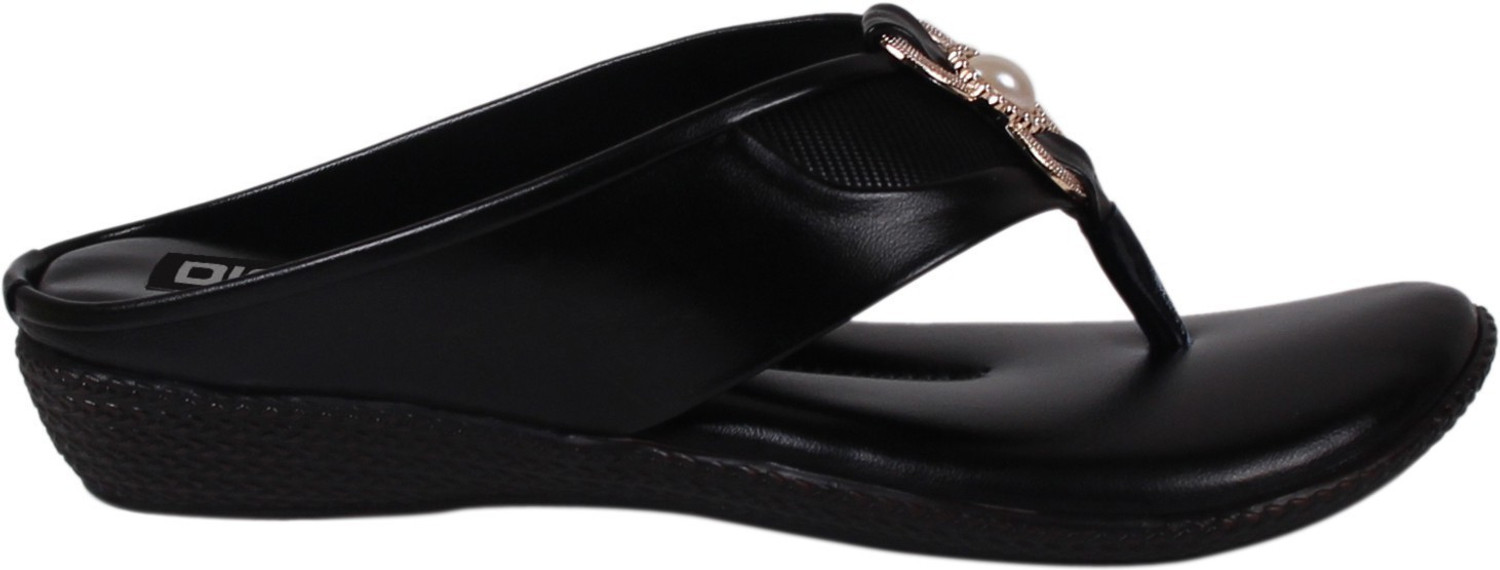 Image of Dicy Dicy Casual Flats Sandal For Women Ladies And Girls Black Color Women Flats