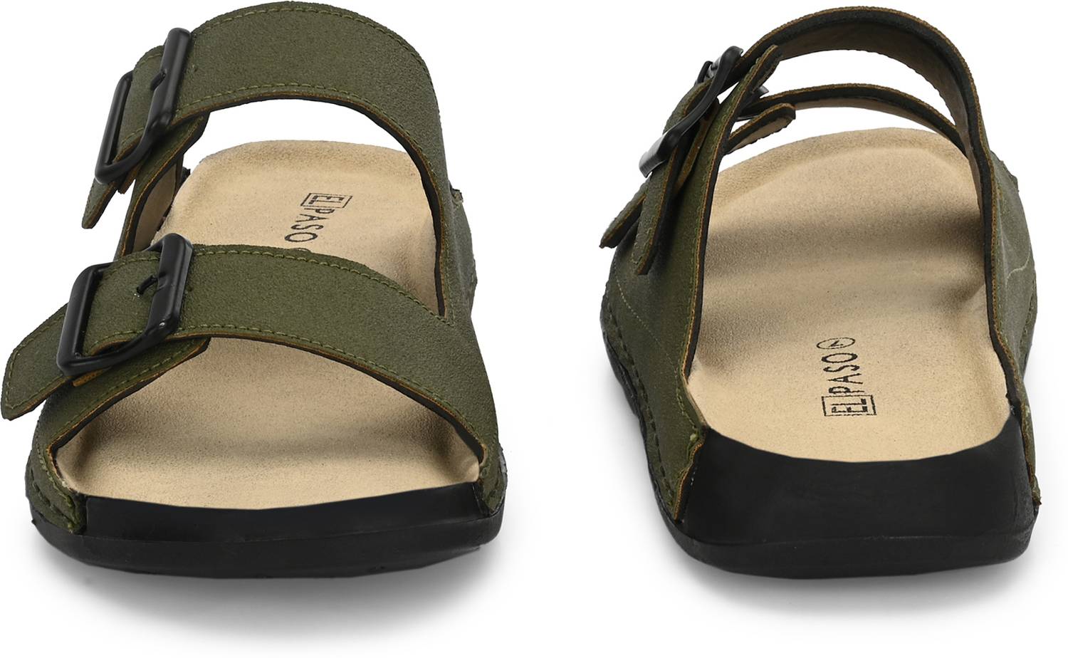 EL PASO Men Green Sandals - Image 4