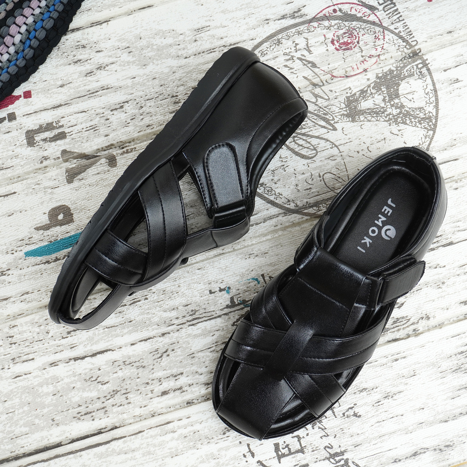 Image of JEMOKI Men Sandal (Black, 9)
