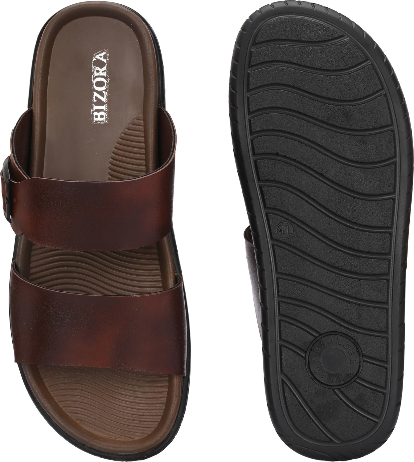 Image of BIZORA Men Sandals With Premium Buckle Strap Casual Sandals for Men Sandals