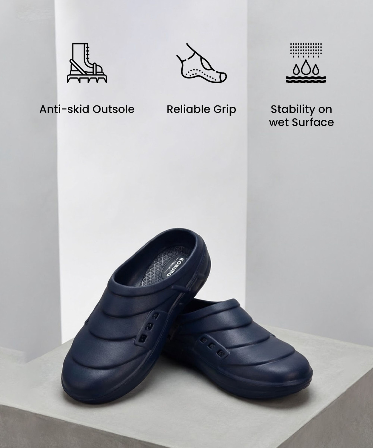 Image of Koburg Plasma Men's Clog|Walking Clog|Sandals|Comfortable|Light Weight|Anti-Skid KF-174 Men Clogs