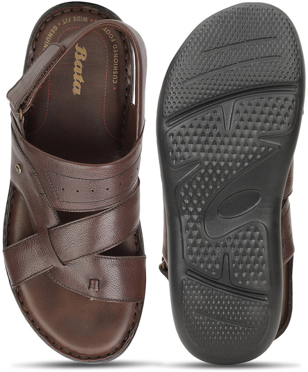 Image of Bata Men Sandal (Brown, 6)