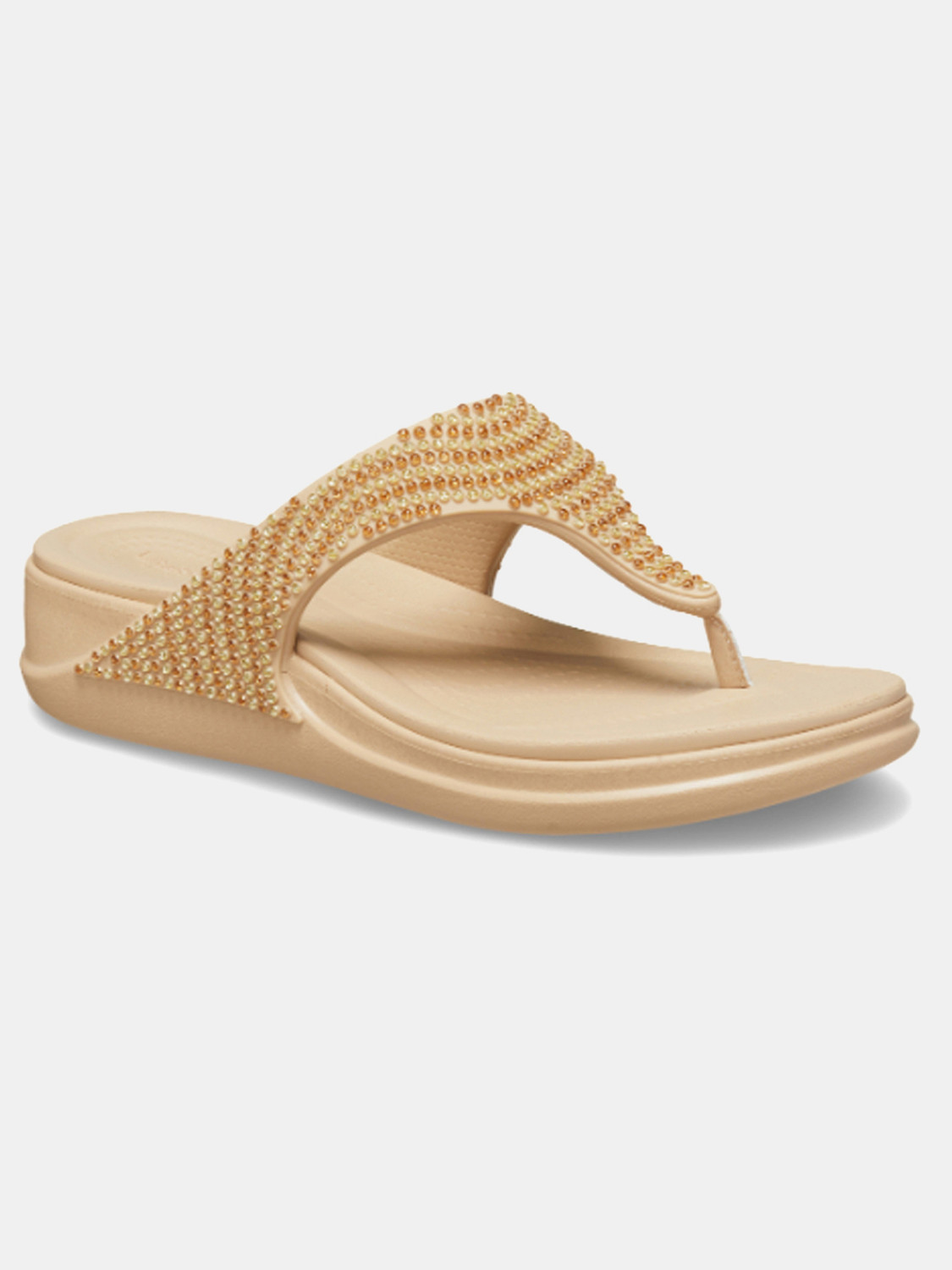Image of CROCS Women Boca Bling Casual Sandal (Brown, 2 UK /India)