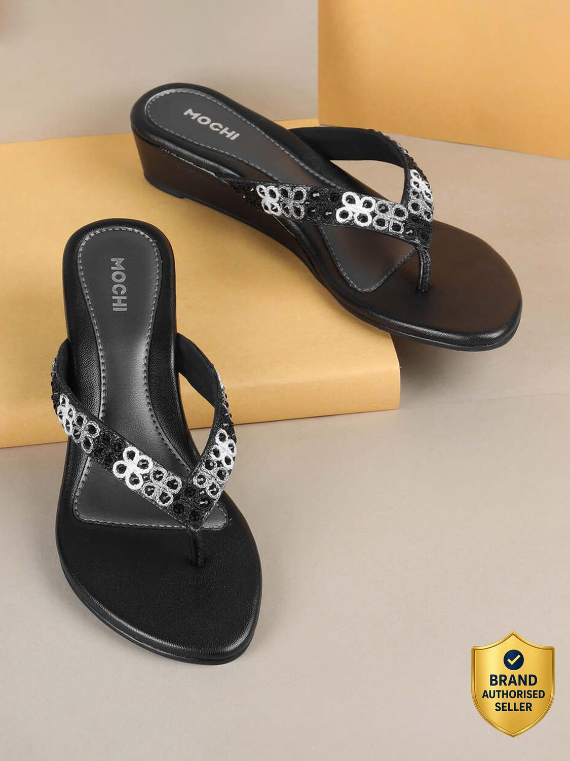 Image of MOCHI Embellished Women Wedges