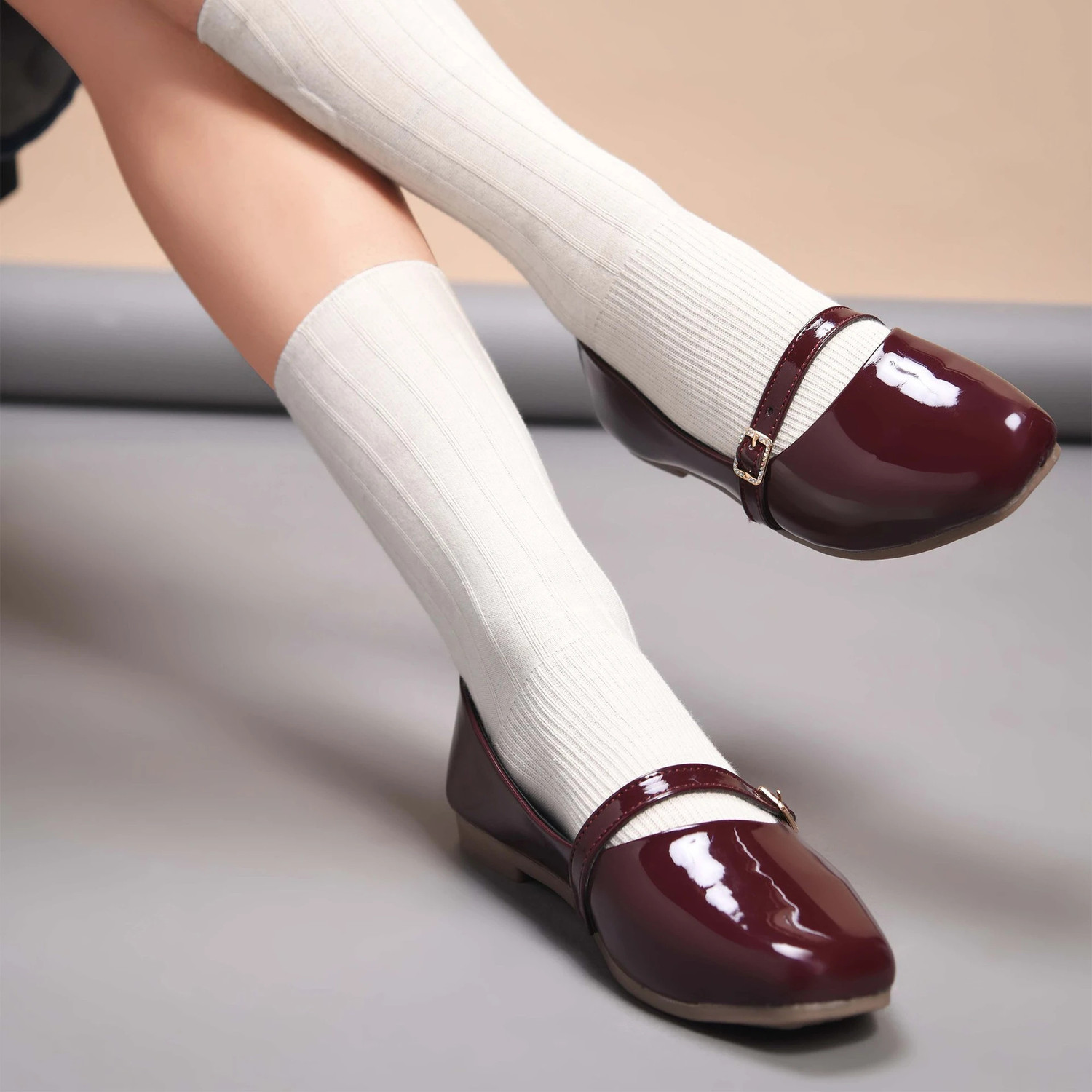 Image of DUOSOFT Women Premium |Non Slip Lightweight|Dailywear| Shoes| Bellies Sandal (Brown, 8)