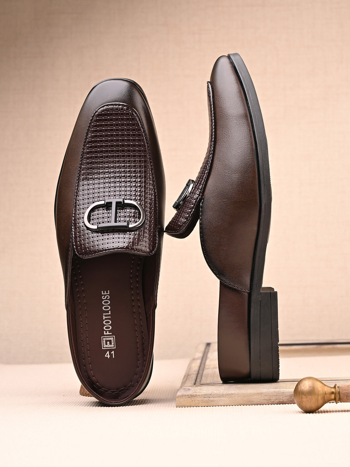 Image of FOOTLOOSE Partywear Ethnic Mule For Men