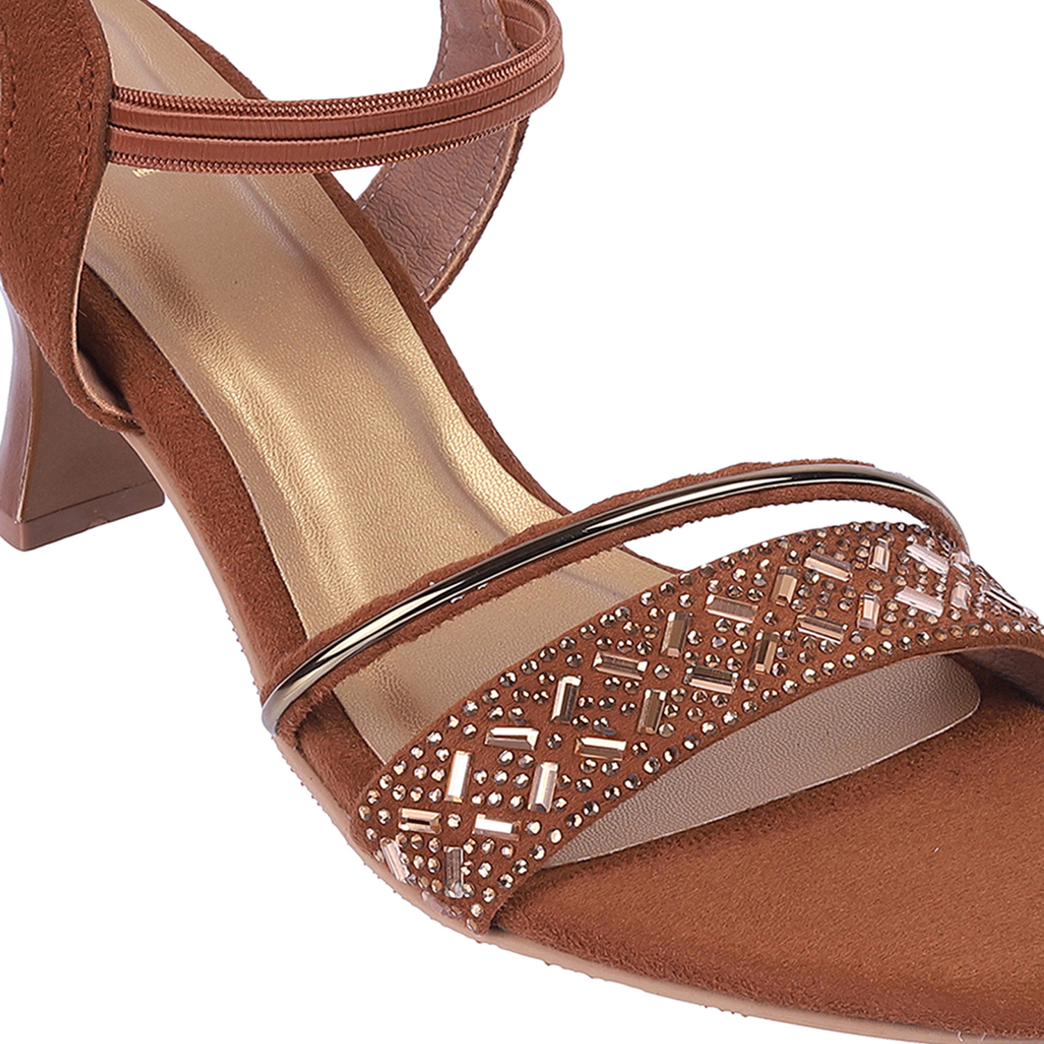 Image of MOCHI EmbellishedOpenToeKitten Women Heels
